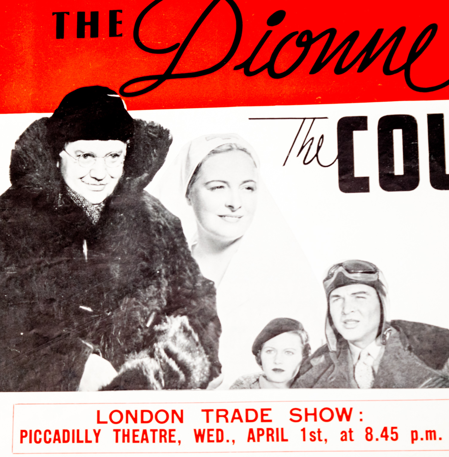 Vintage Kinemetograph Weekly March 26, 1936 Ad Featuring the Dionne Quintuplets in "The Country Doctor"