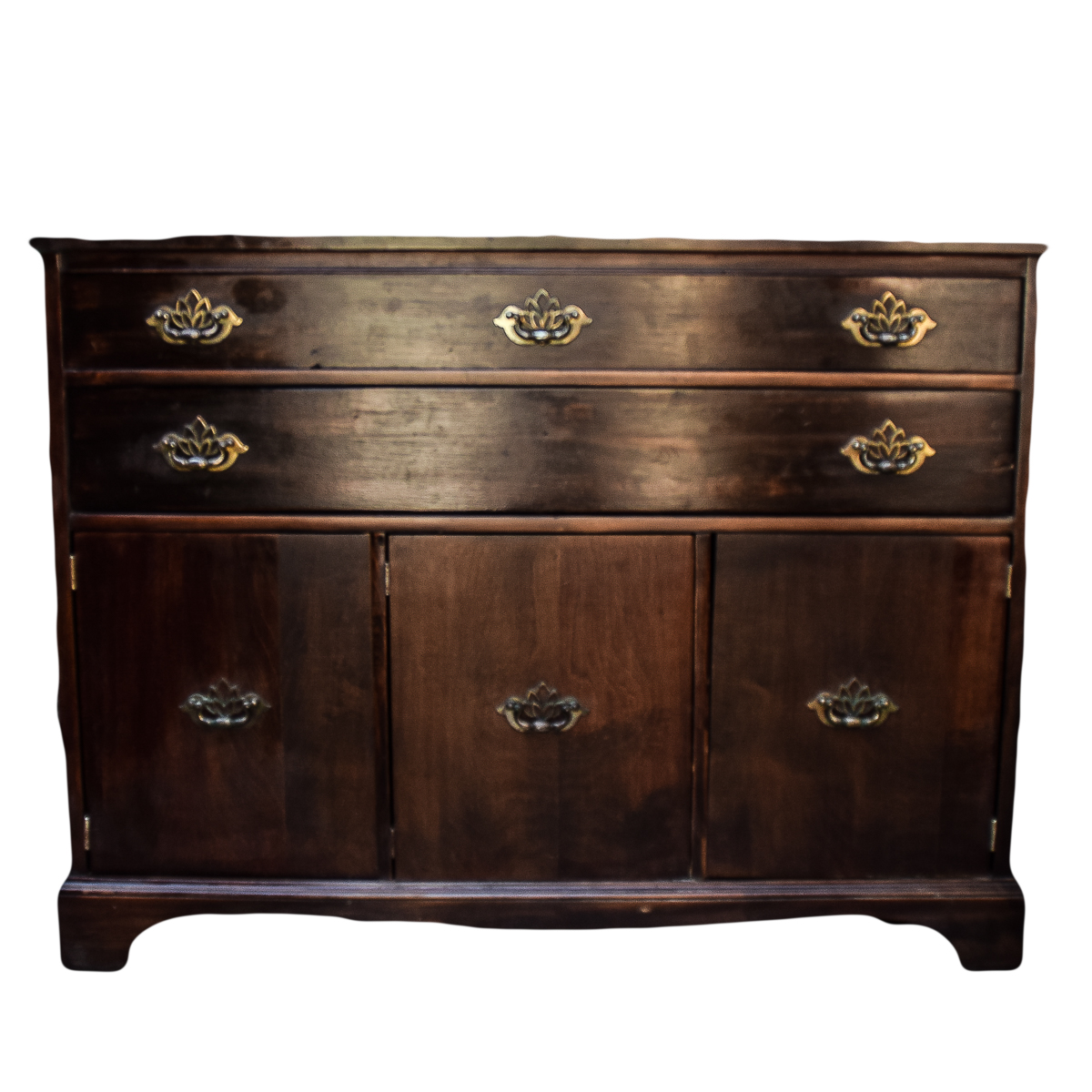 Vintage Chippendale Style Buffet Cabinet