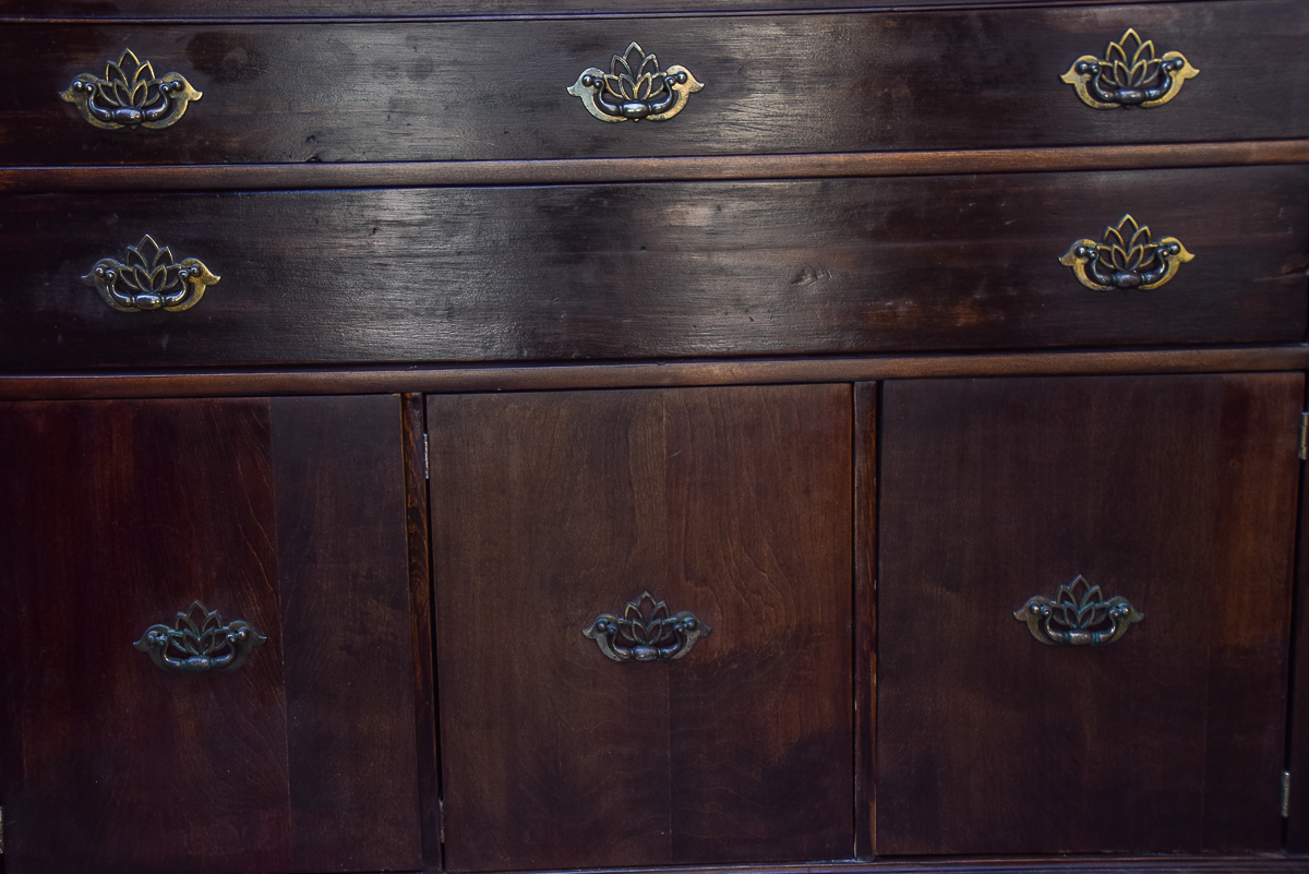 Vintage Chippendale Style Buffet Cabinet