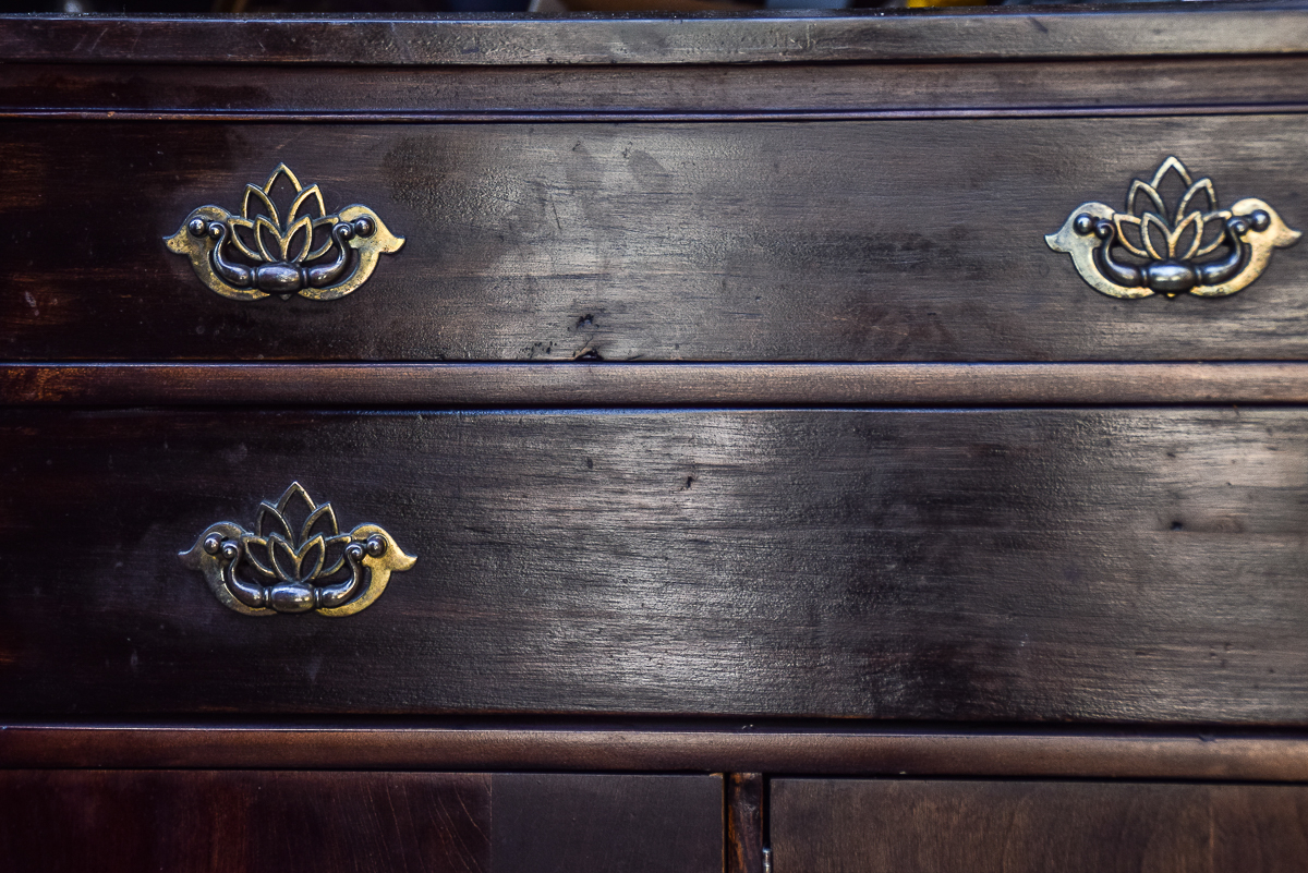 Vintage Chippendale Style Buffet Cabinet