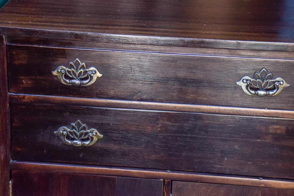 Vintage Chippendale Style Buffet Cabinet