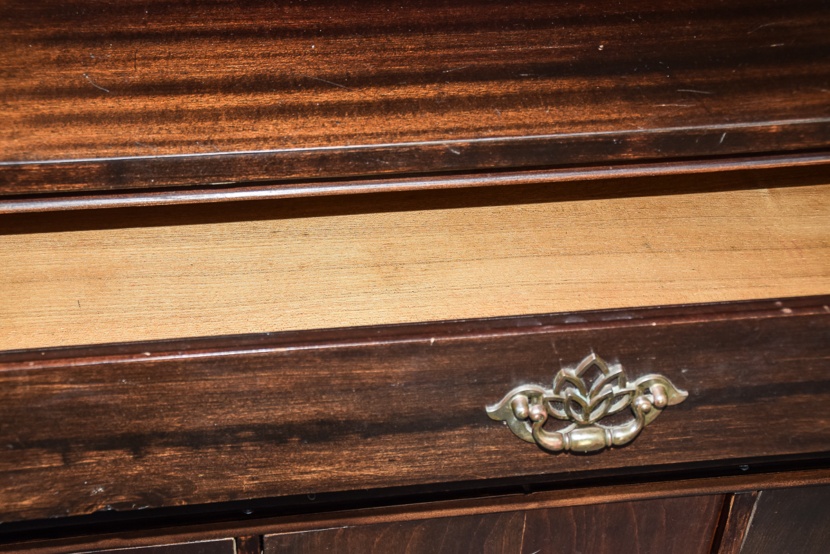 Vintage Chippendale Style Buffet Cabinet