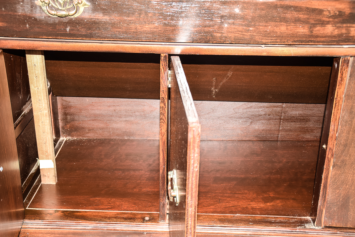 Vintage Chippendale Style Buffet Cabinet