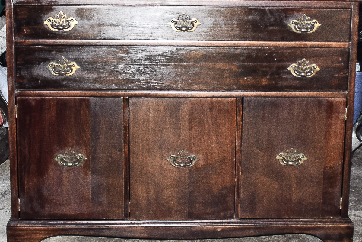 Vintage Chippendale Style Buffet Cabinet
