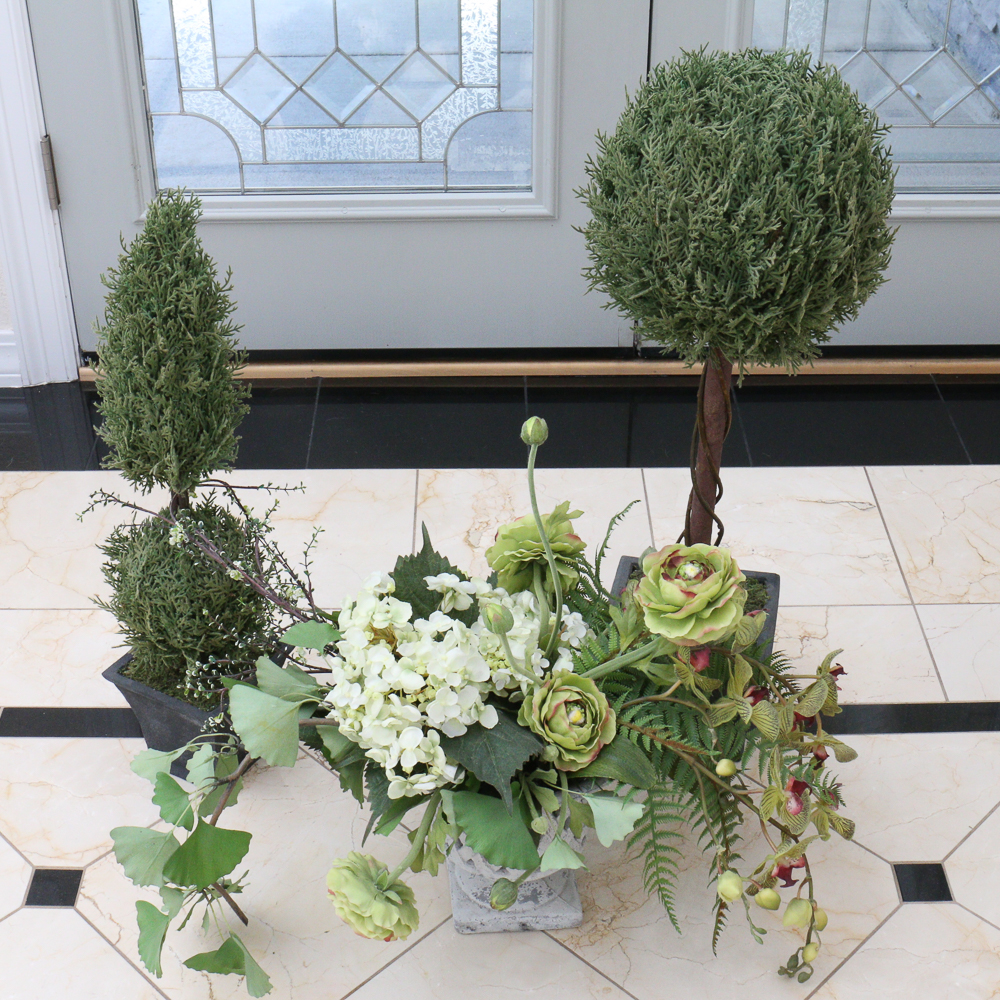 Collection of Faux Plants, Flowers and Topiary