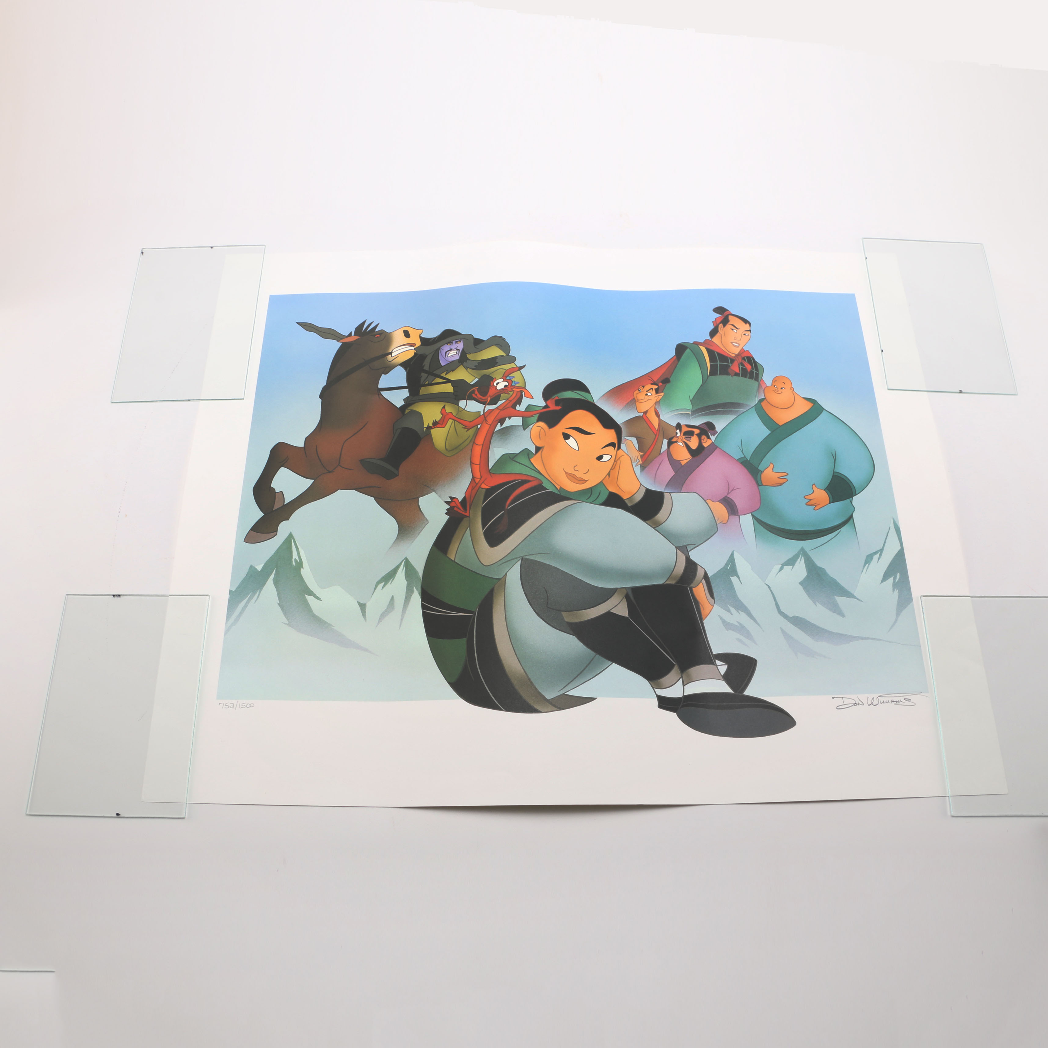 Don Williams Signed Limited Edition Lithograph from Disney's "Mulan"