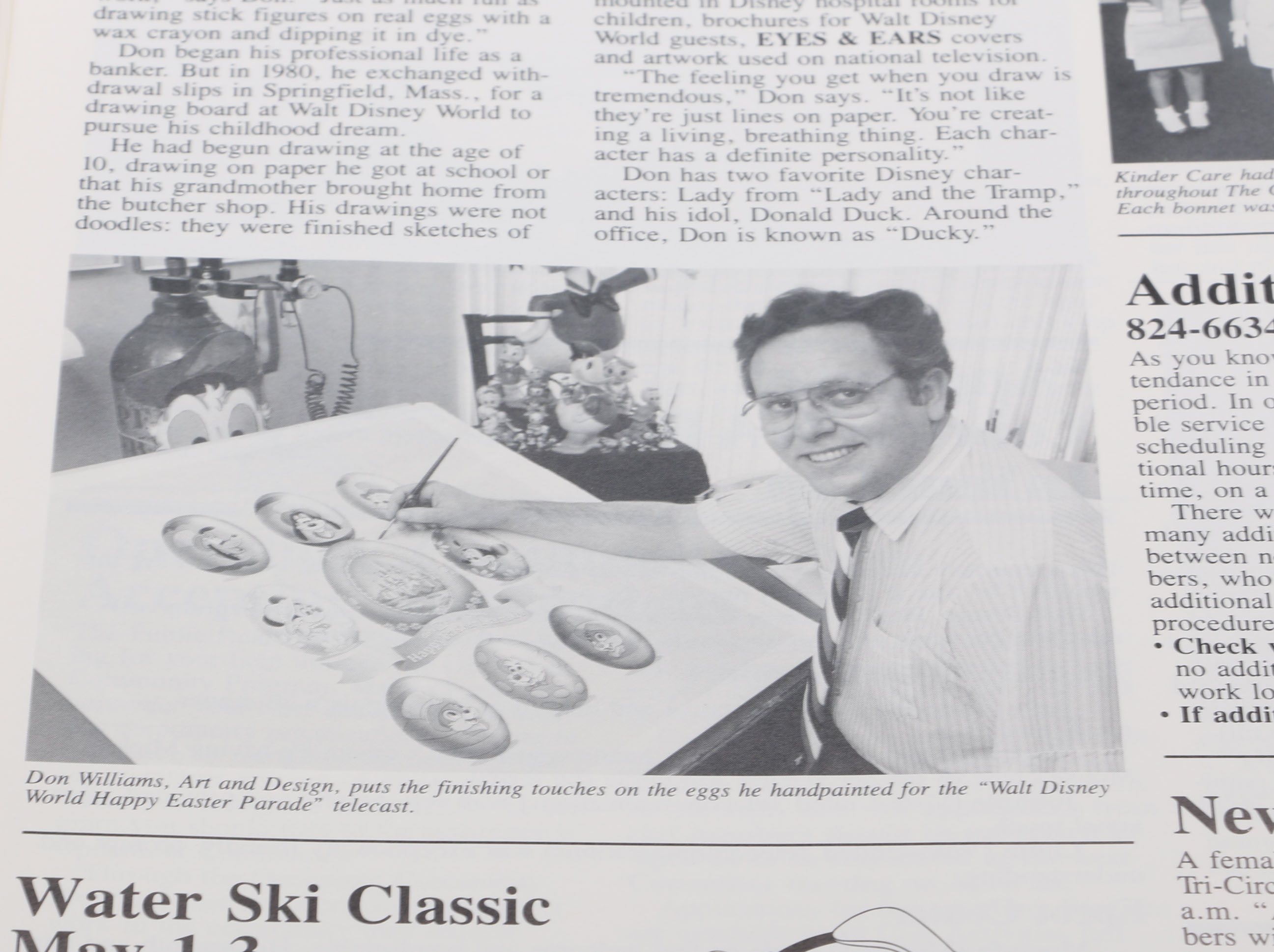 Disney World Easter Parade Program Signed by Animator Don Williams