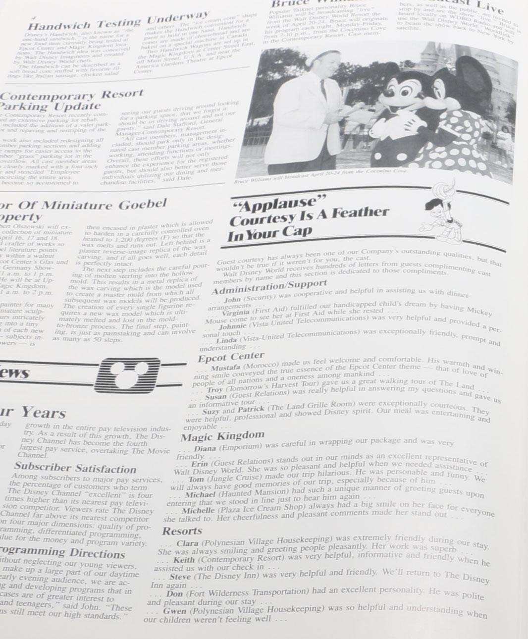 Disney World Easter Parade Program Signed by Animator Don Williams