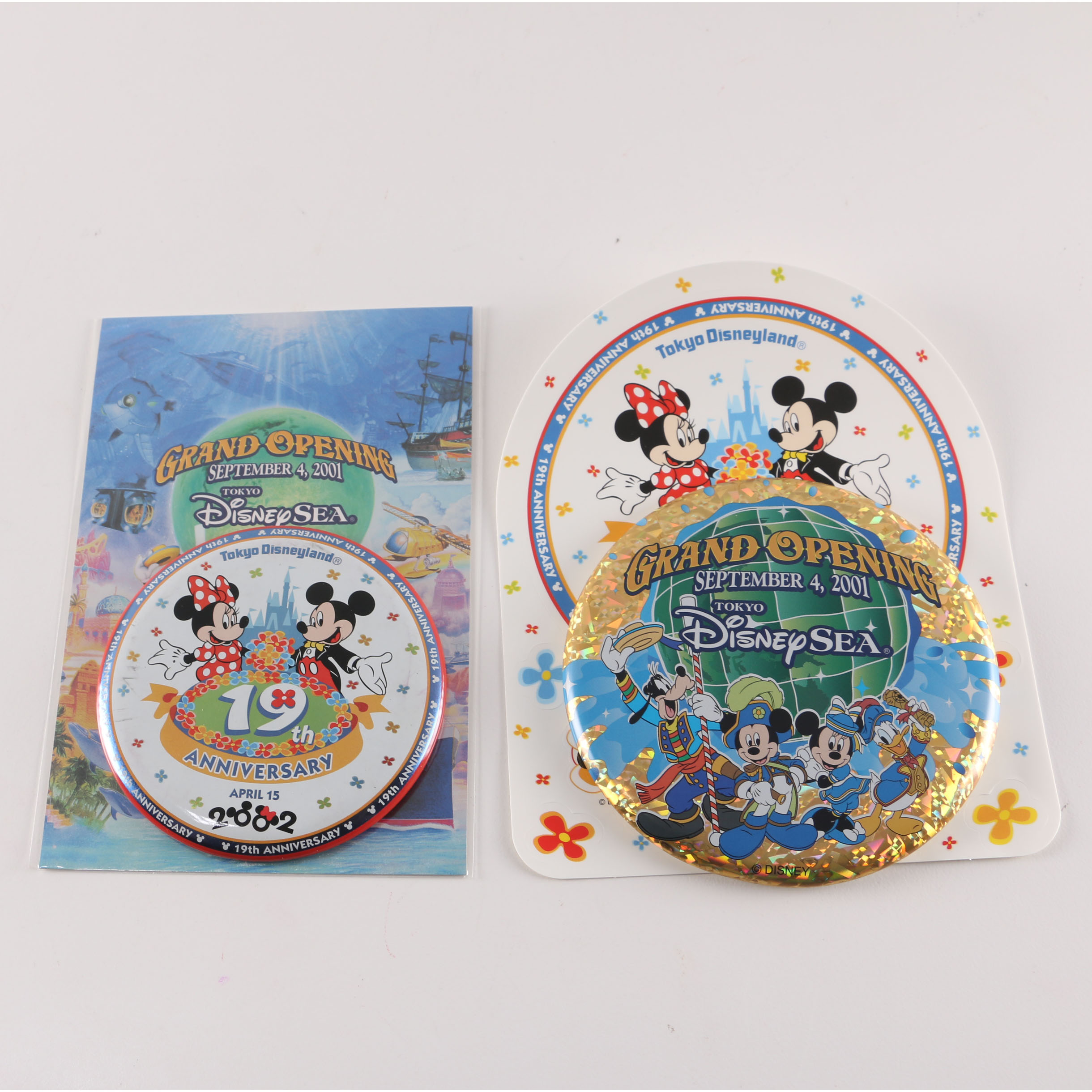 Collection of Tokyo Disney Sea Pins and Sticker