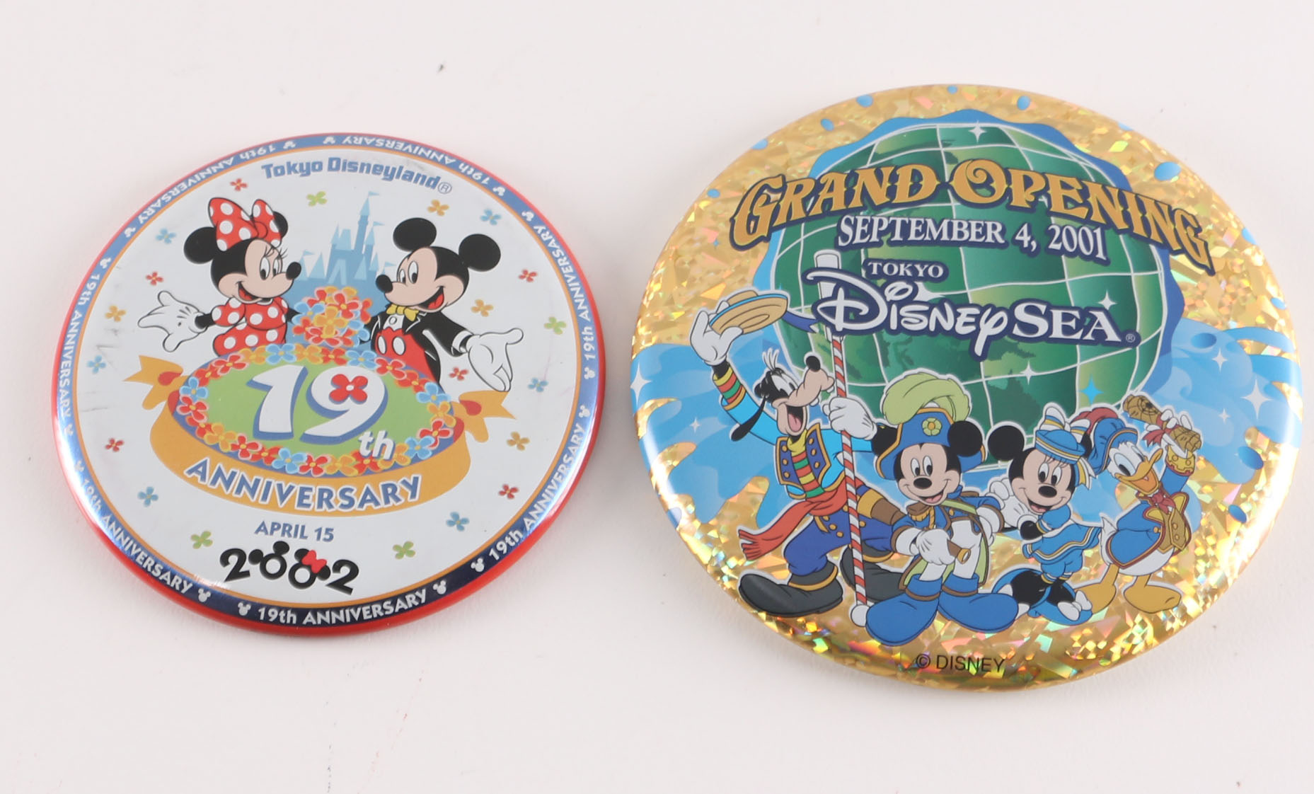 Collection of Tokyo Disney Sea Pins and Sticker