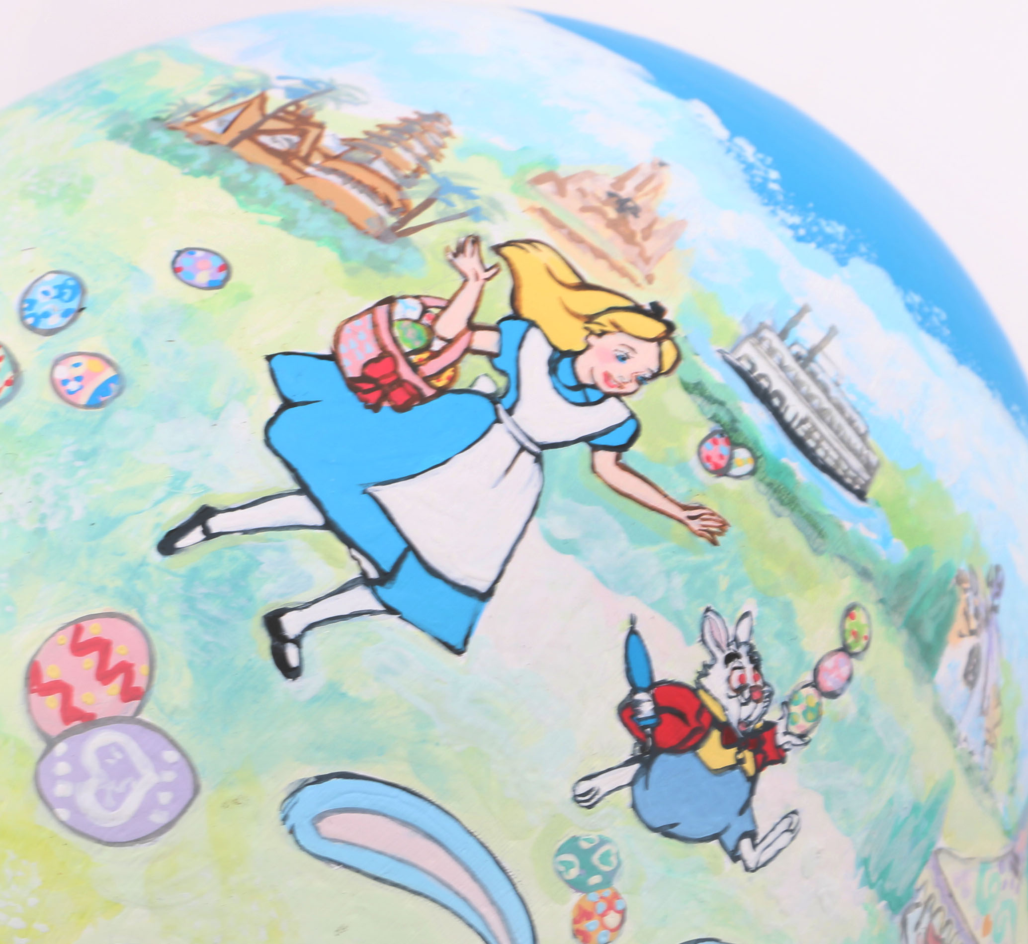 Hand-Painted Ostrich Egg