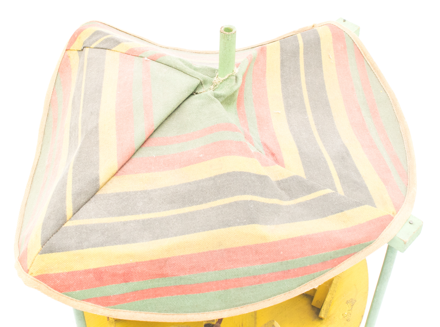 Vintage Original Dionne Quintuplets Wood and Canvas Doll Carousel