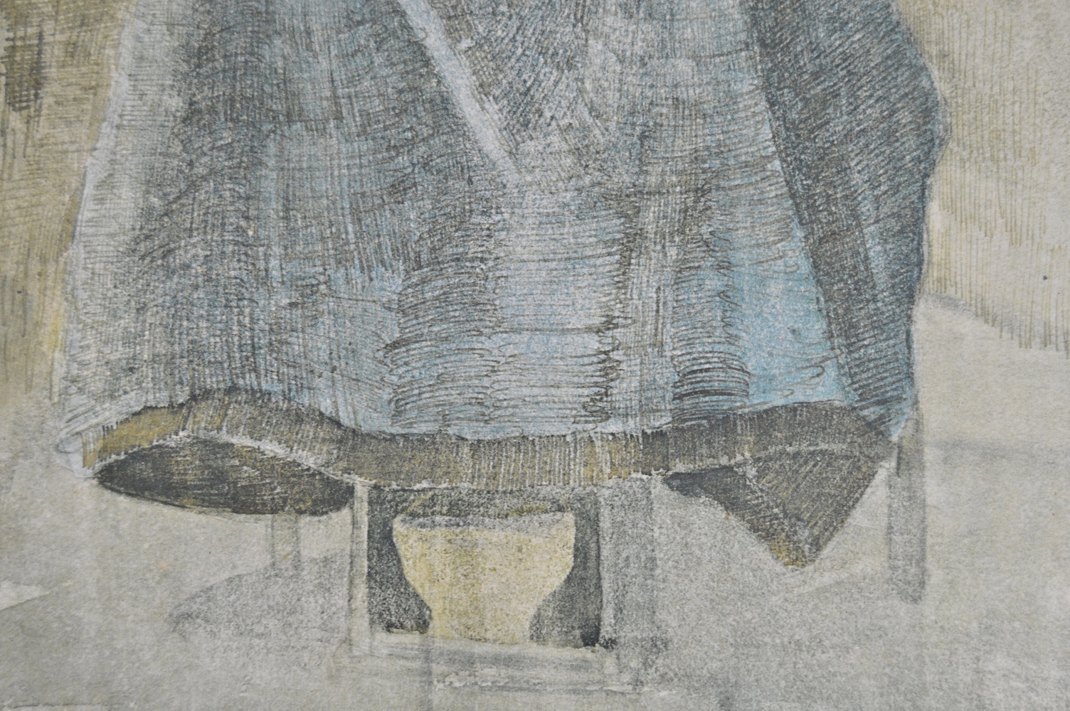 Van Gogh Offset Lithograph "Woman Grinding Coffee"