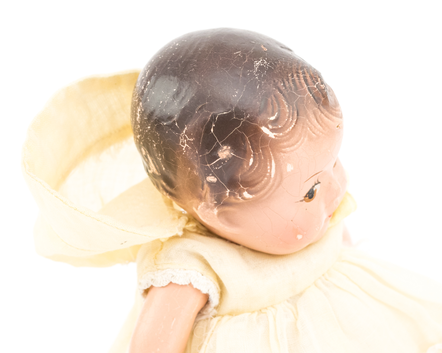 1930s Madame Alexander Dionne Quints Composition Dolls and Dr. Dafoe Doll with Five Wooden Rockers