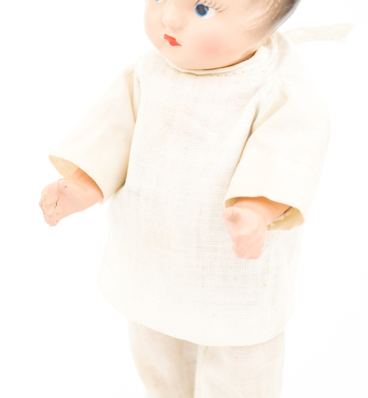 1930s Madame Alexander Dionne Quints Composition Dolls and Dr. Dafoe Doll with Five Wooden Rockers