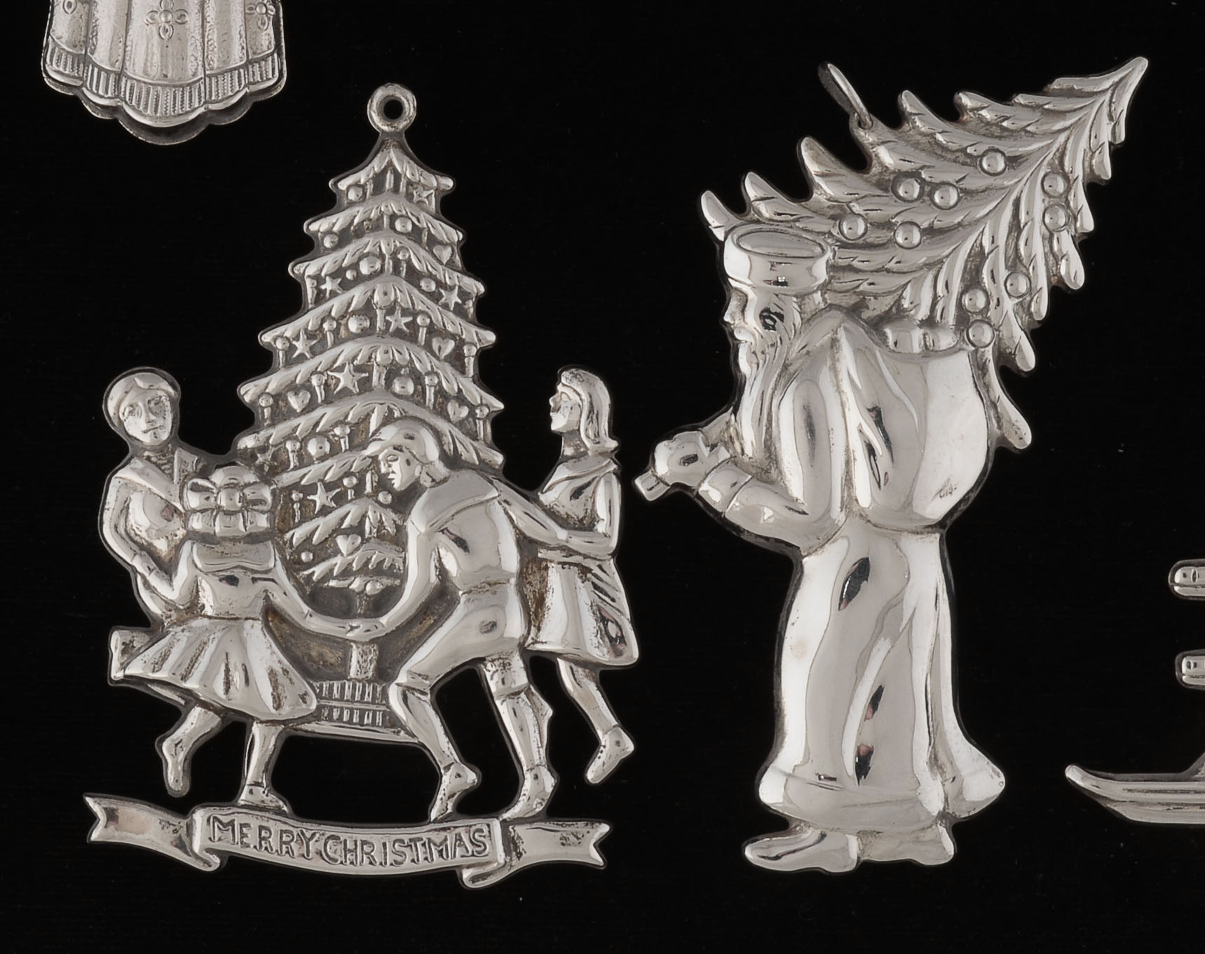 Gorham Sterling Silver "American Heritage" Christmas Ornaments