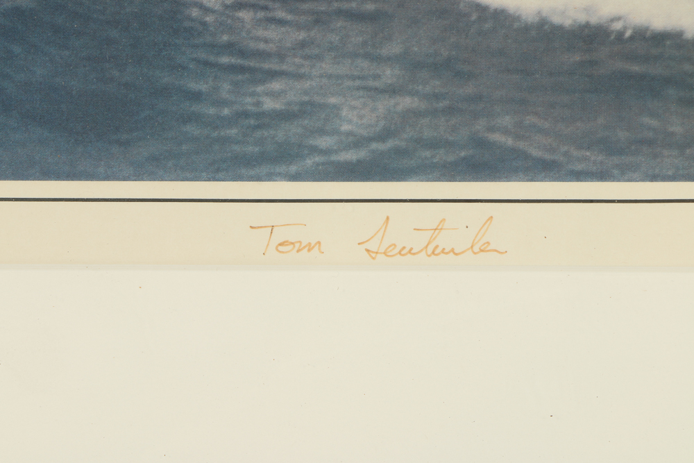 Tom Leutwiler Offset Lithograph "Flexible Flyer"