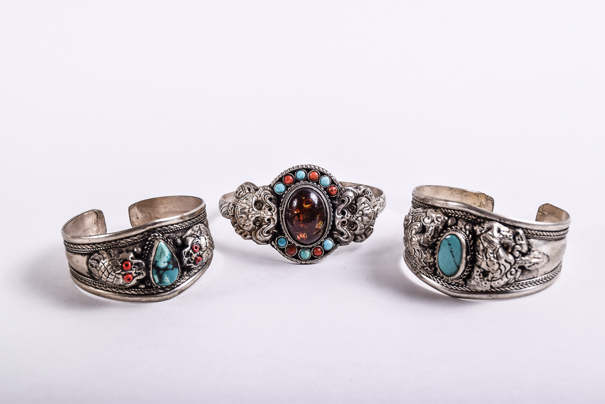 Silver Tone Cuff Bracelets