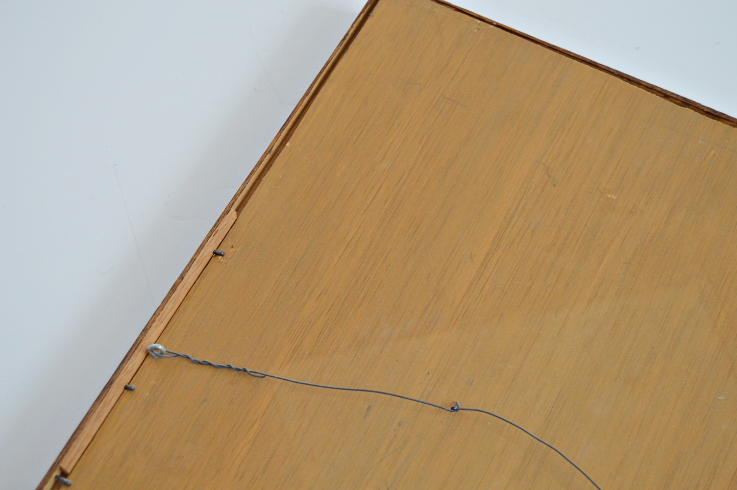 Signed Mid Century Siamese Cat Painting on Wood