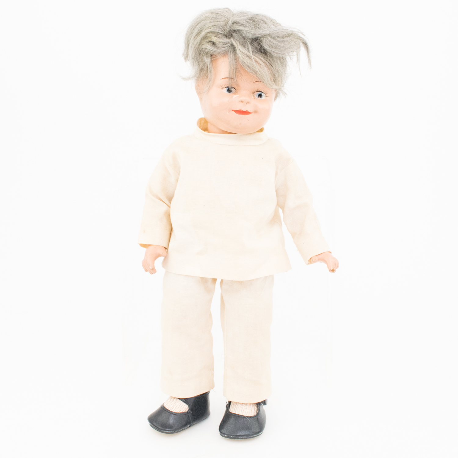 1930s Composition Dionne Quintuplets' Nurse and Dr. Dafoe Dolls