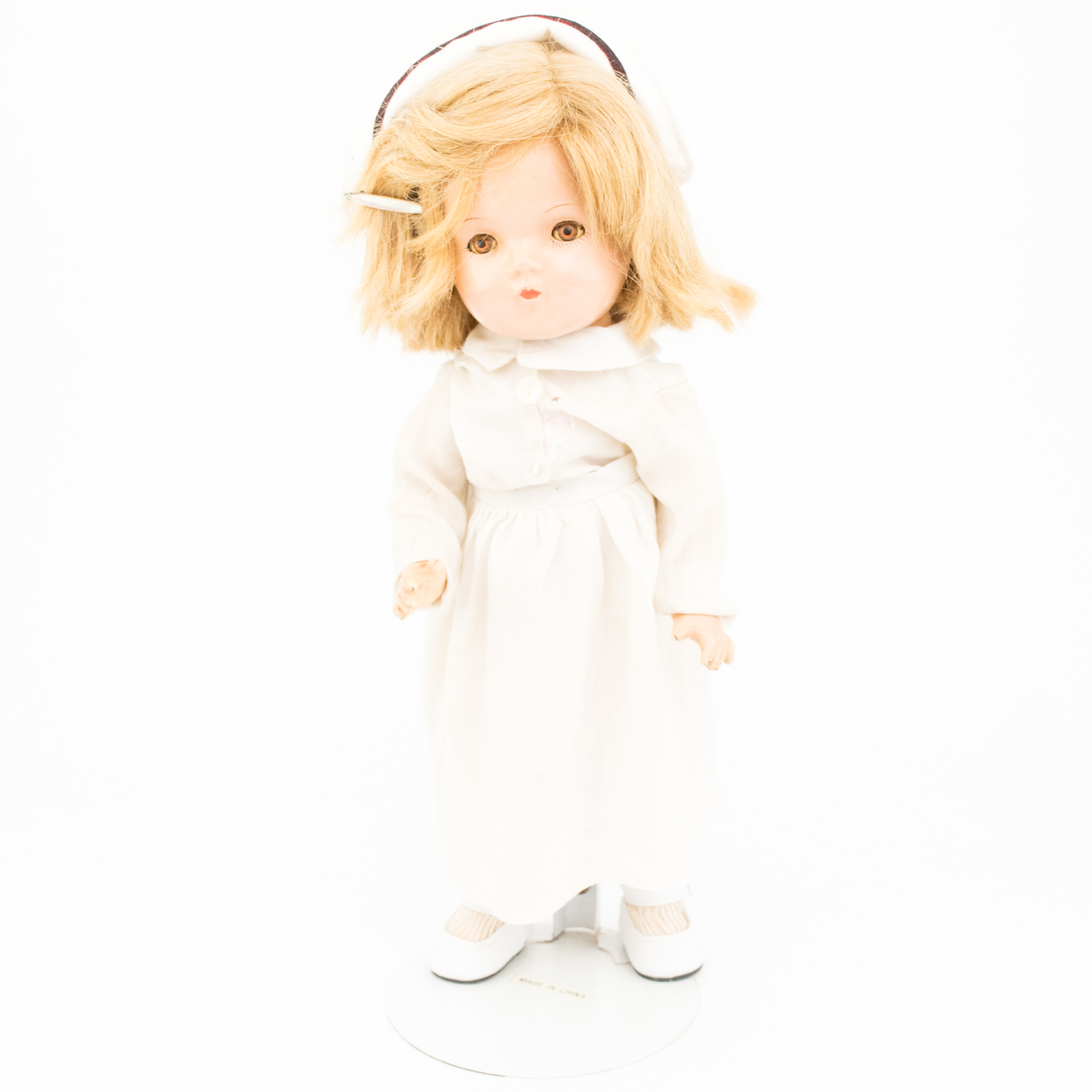 1930s Composition Dionne Quintuplets' Nurse and Dr. Dafoe Dolls