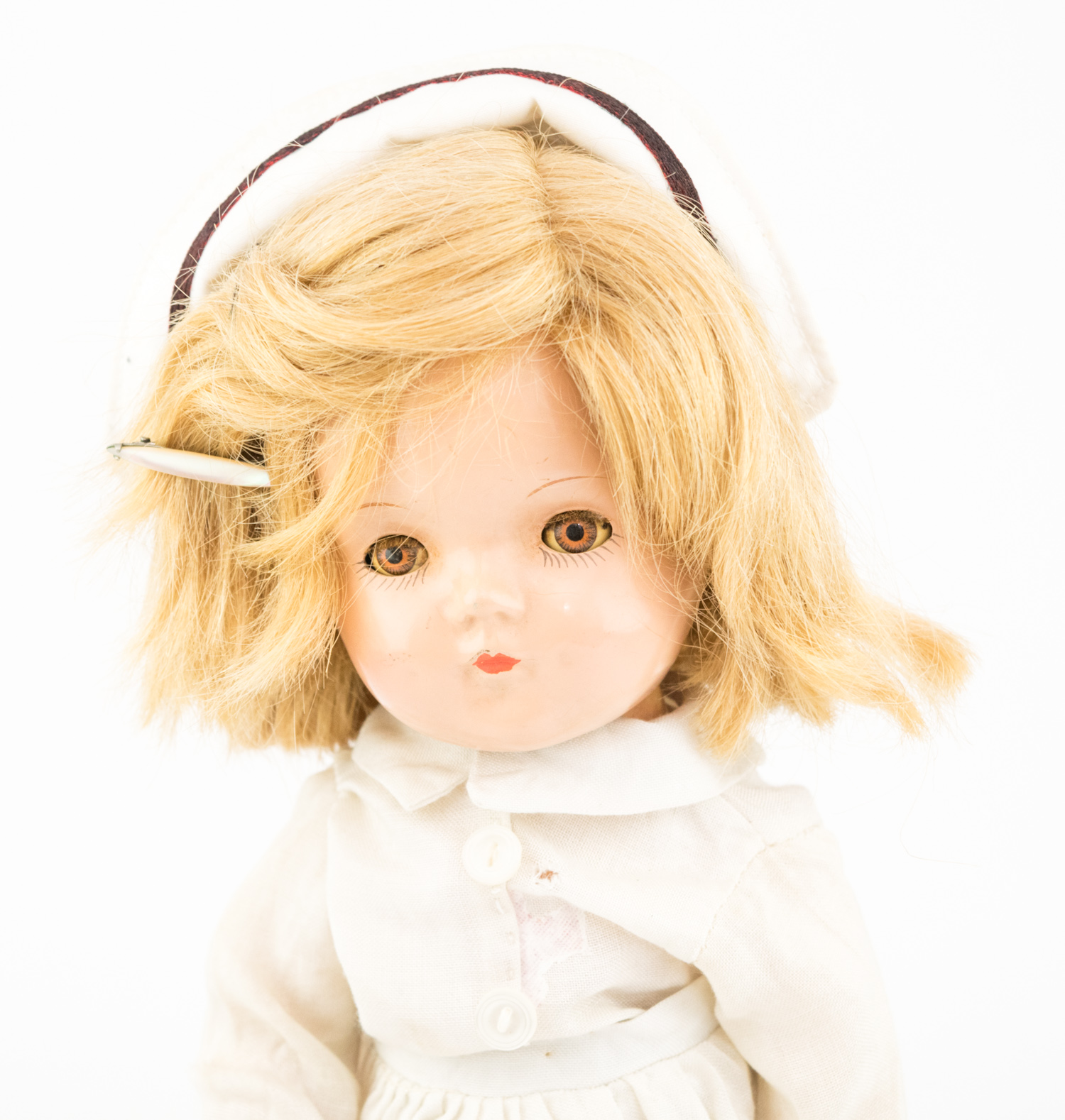 1930s Composition Dionne Quintuplets' Nurse and Dr. Dafoe Dolls