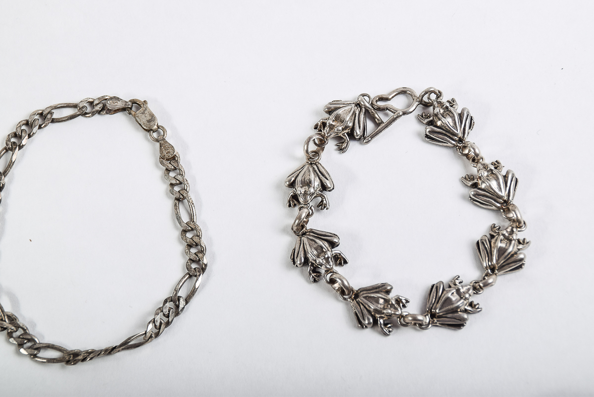 Collection of Five Sterling Silver Bracelets