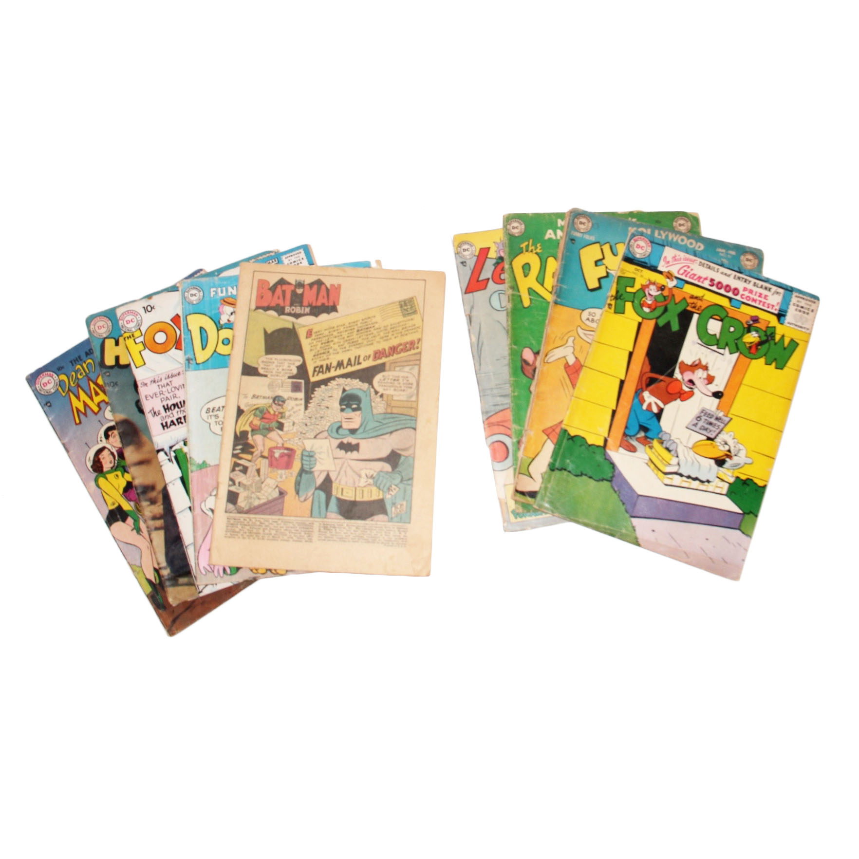 Assortment of 1950s DC Comics Featuring Batman and Hopalong Cassidy