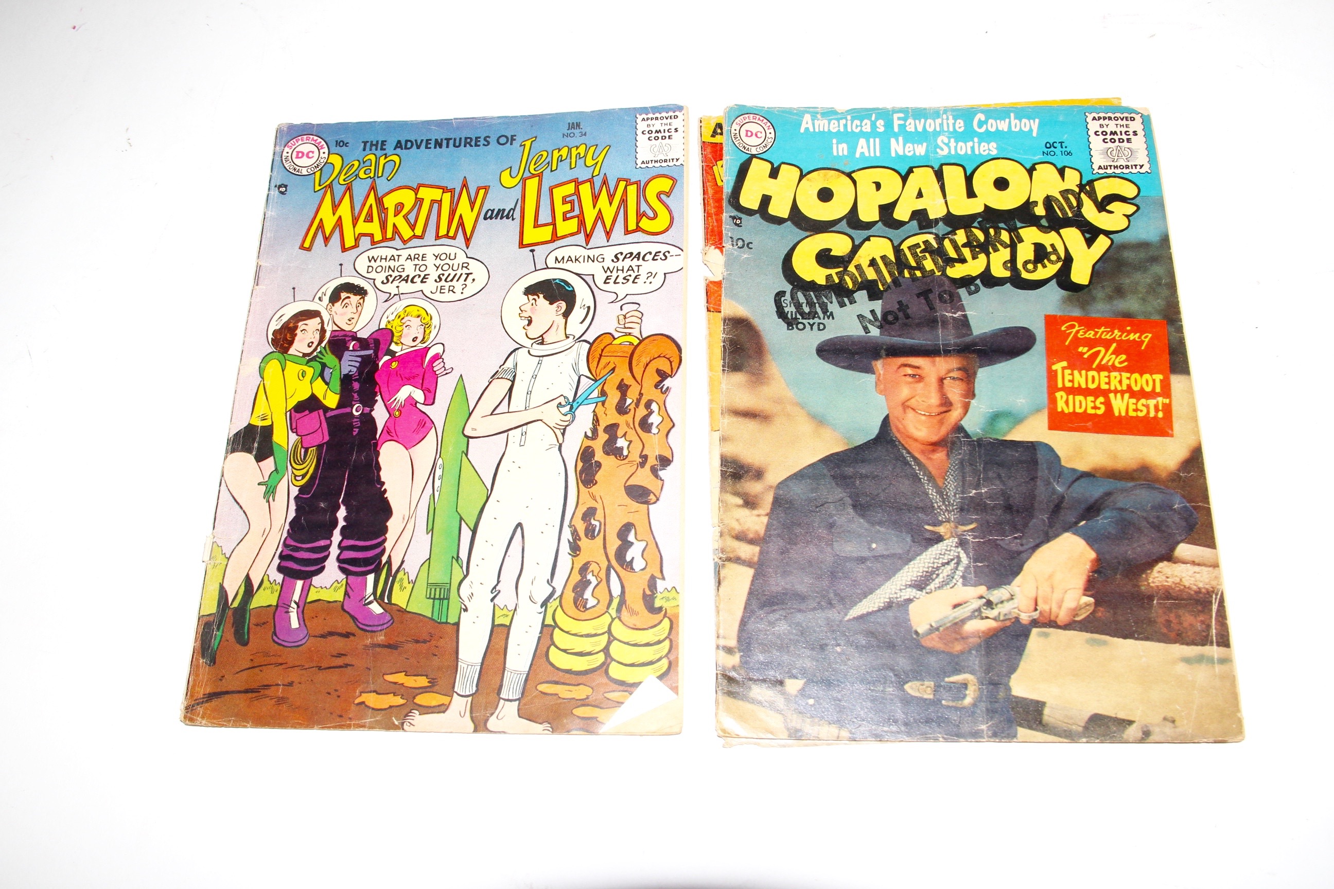 Assortment of 1950s DC Comics Featuring Batman and Hopalong Cassidy