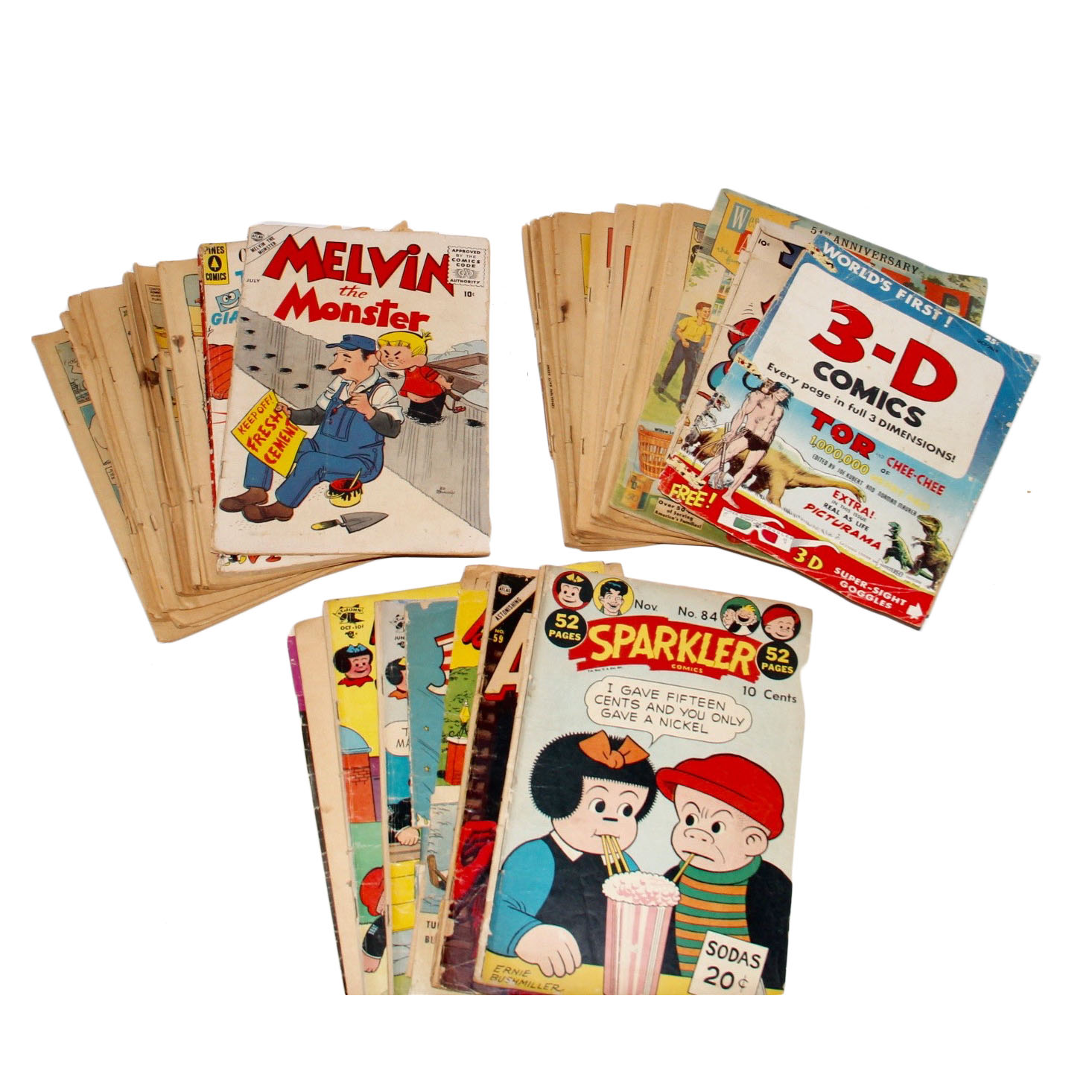 Assortment of Vintage Comic Books Including Nancy and Sluggo