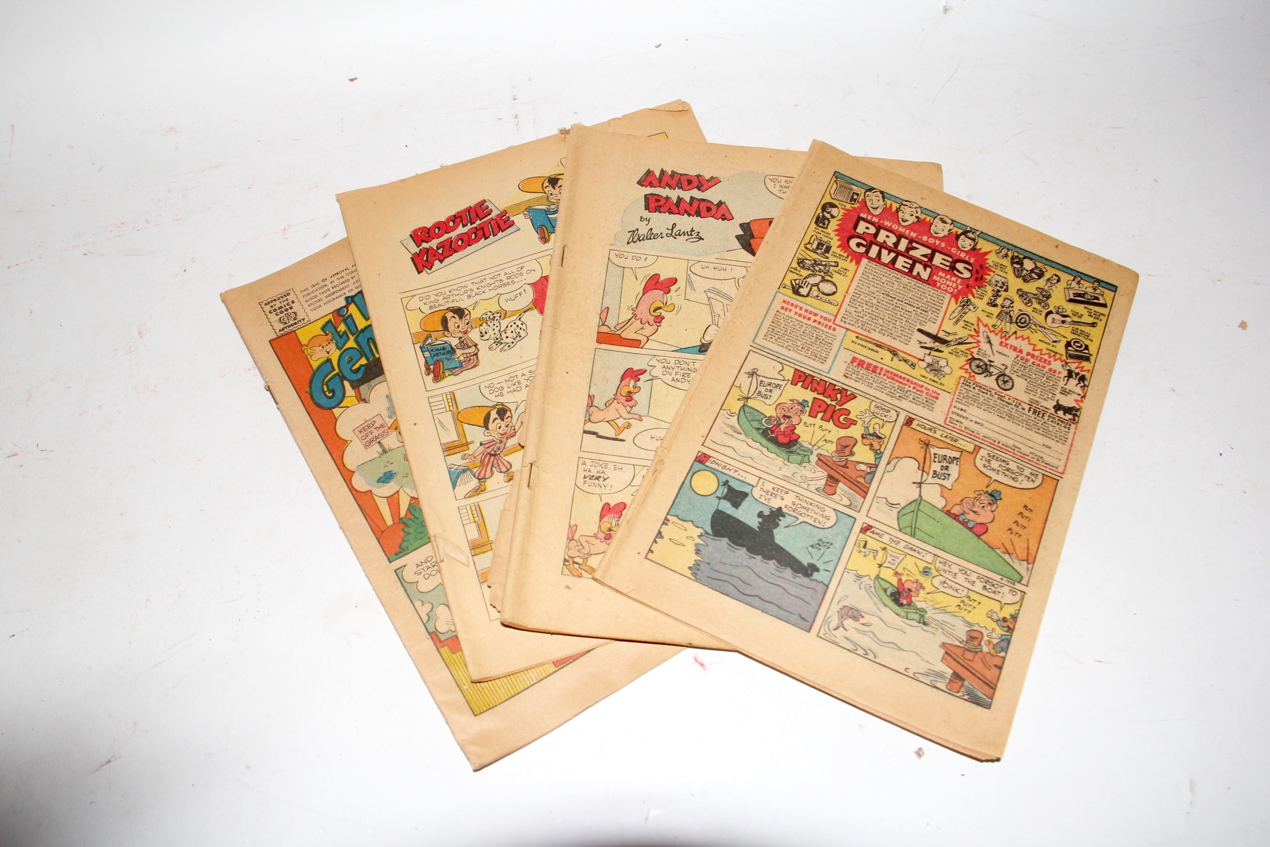 Assortment of Vintage Comic Books Including Nancy and Sluggo