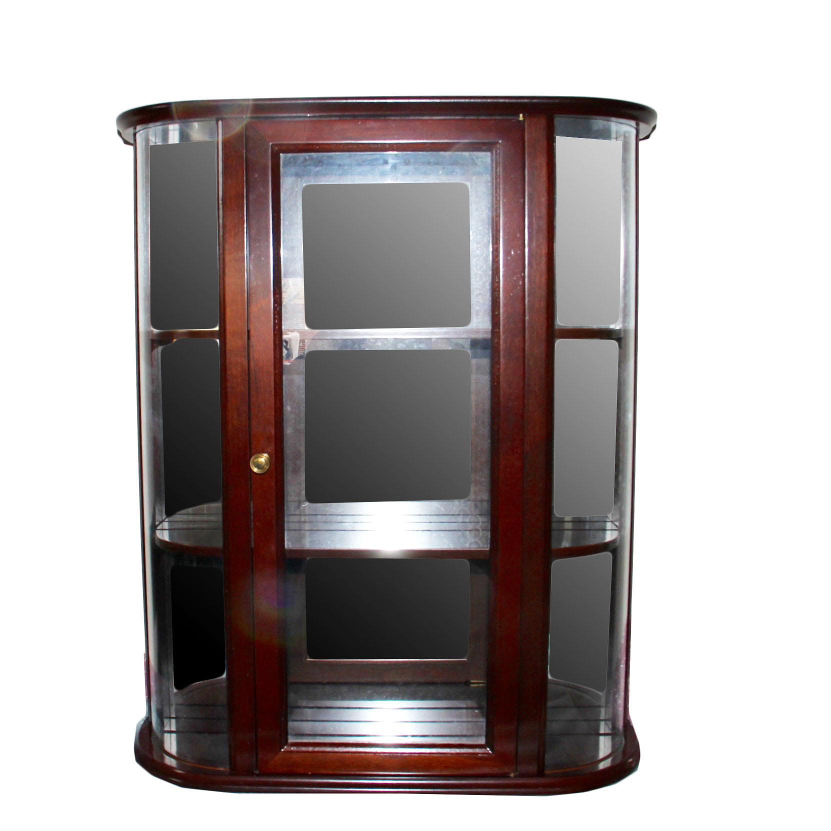 The Bombay CompanySmall Contemporary Bowfront Curio Cabinet