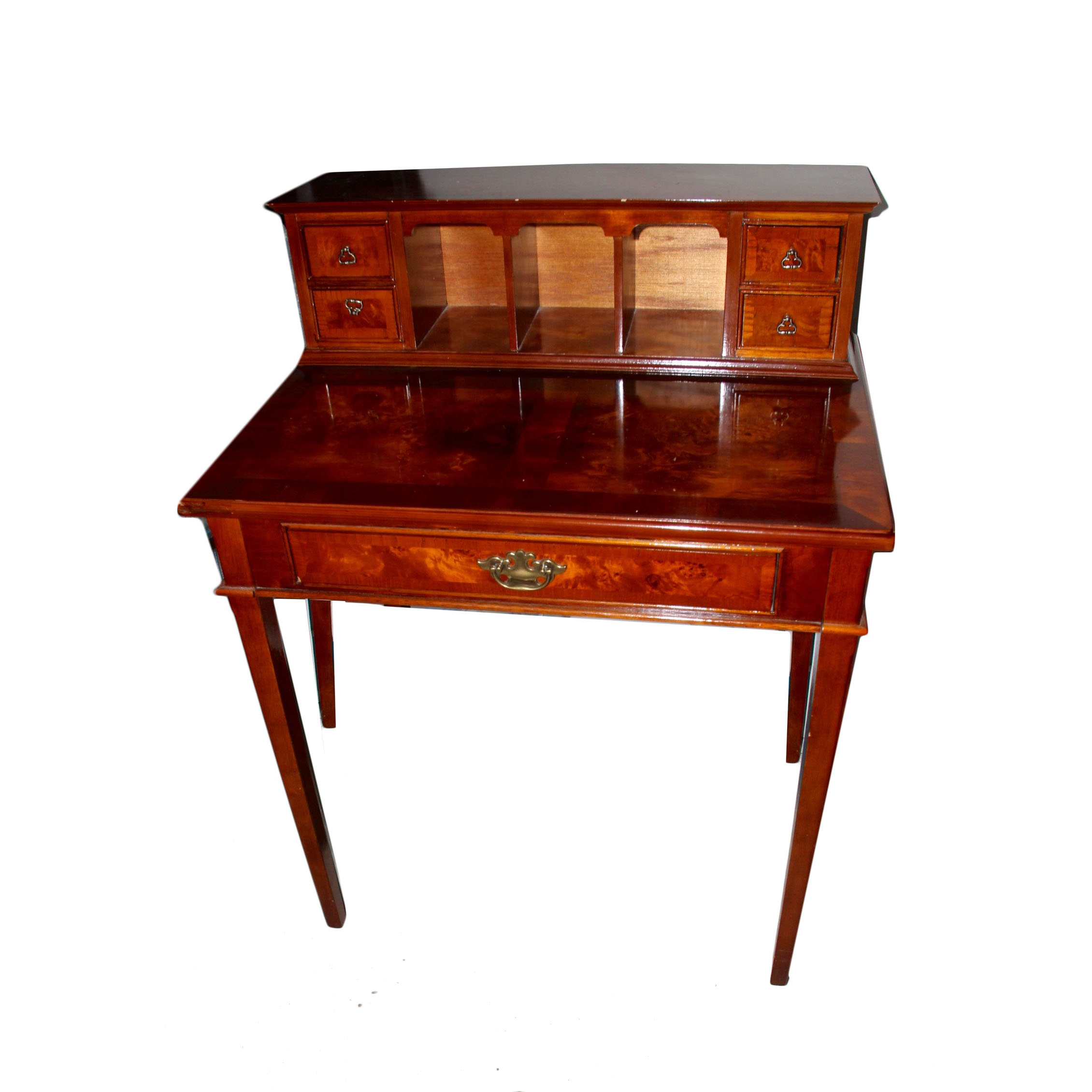 Contemporary Hepplewhite Style Desk with Gallery