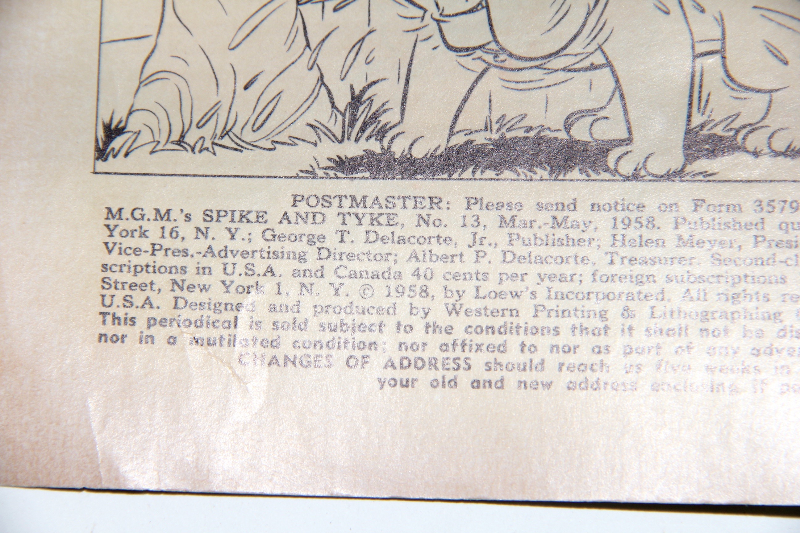 1950s Dell Comic Books Including Warner Brothers and MGM Cartoons