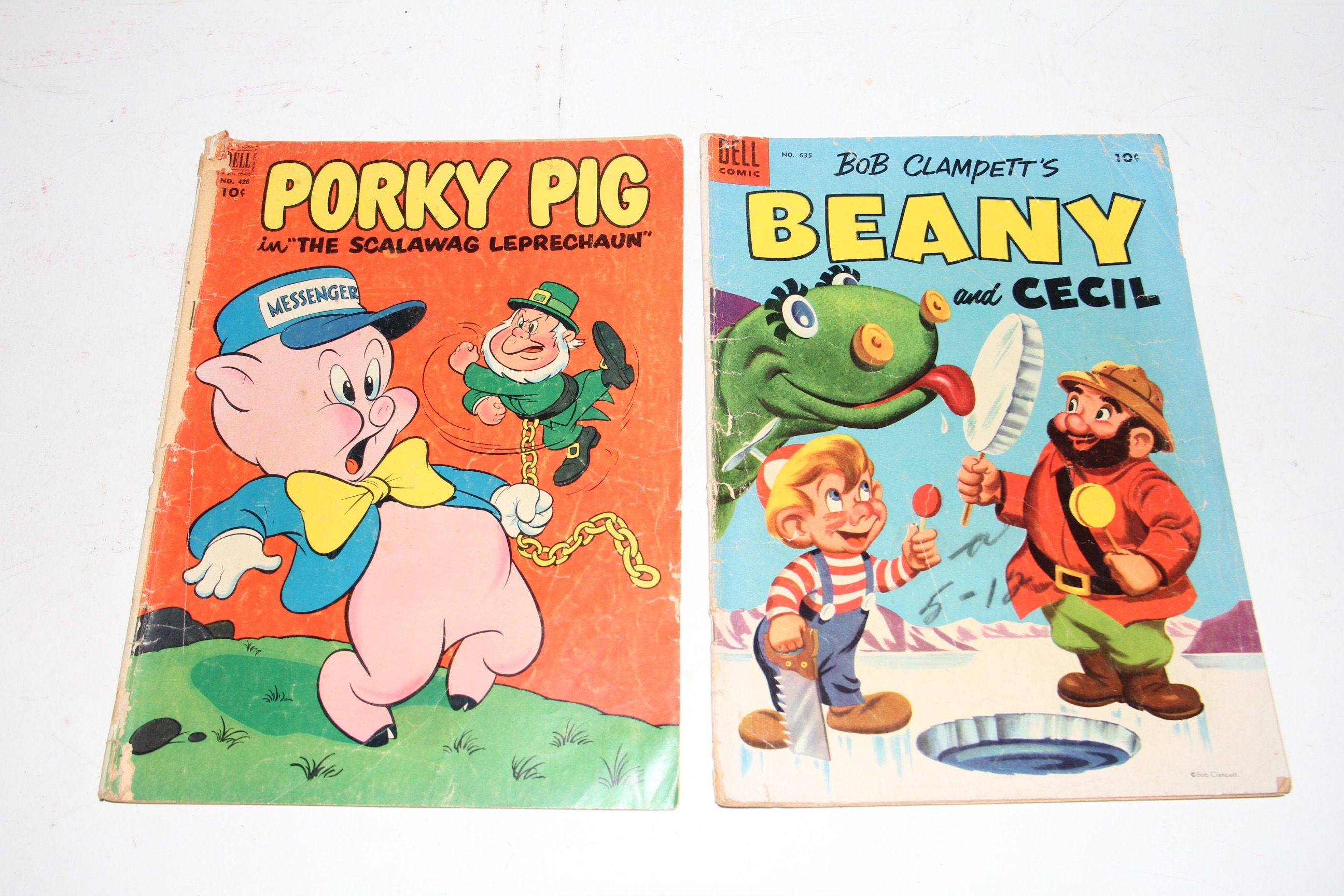 1950s Dell Comic Books Including Warner Brothers and MGM Cartoons