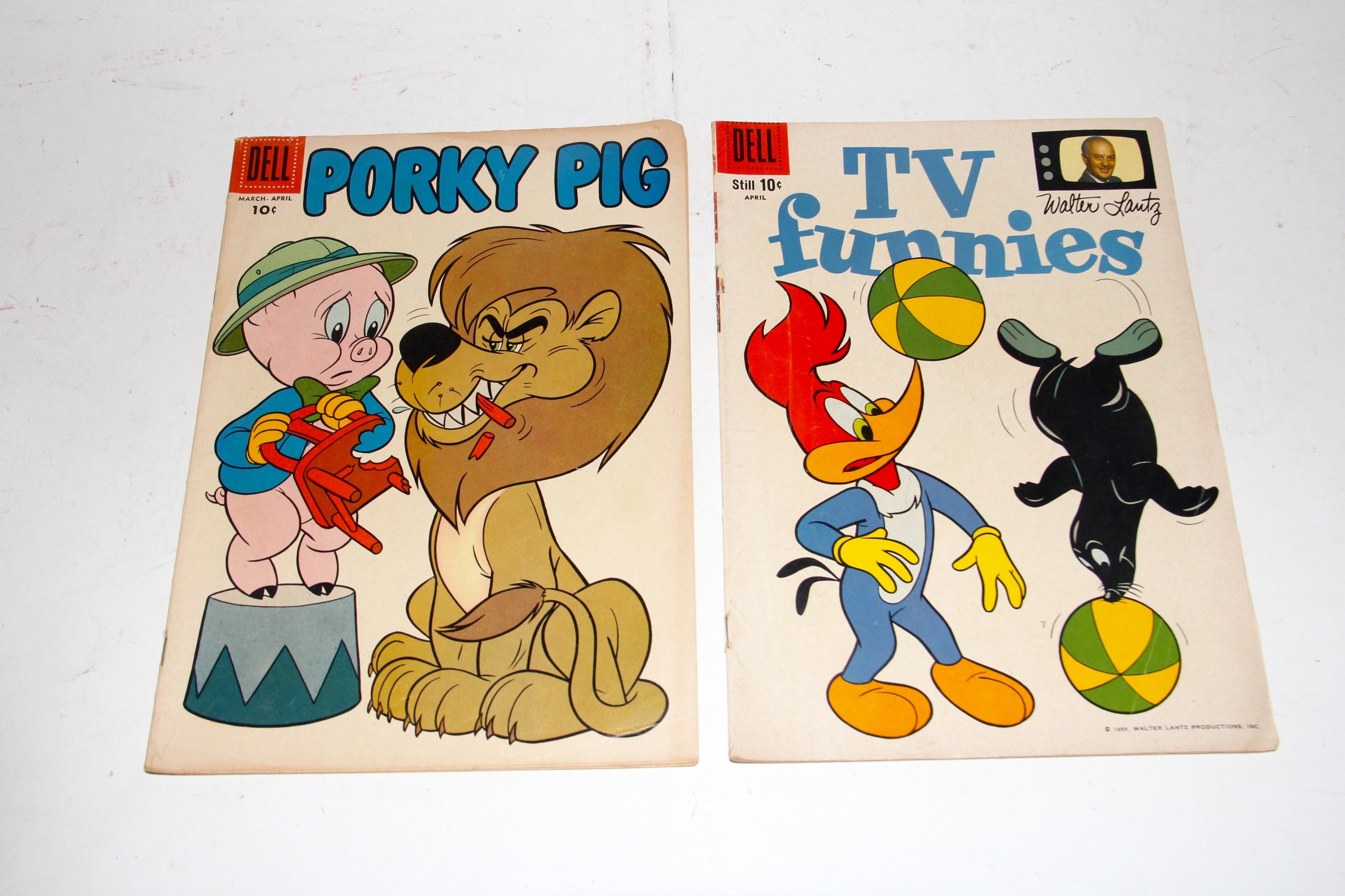 1950s Dell Comic Books Including Warner Brothers and MGM Cartoons