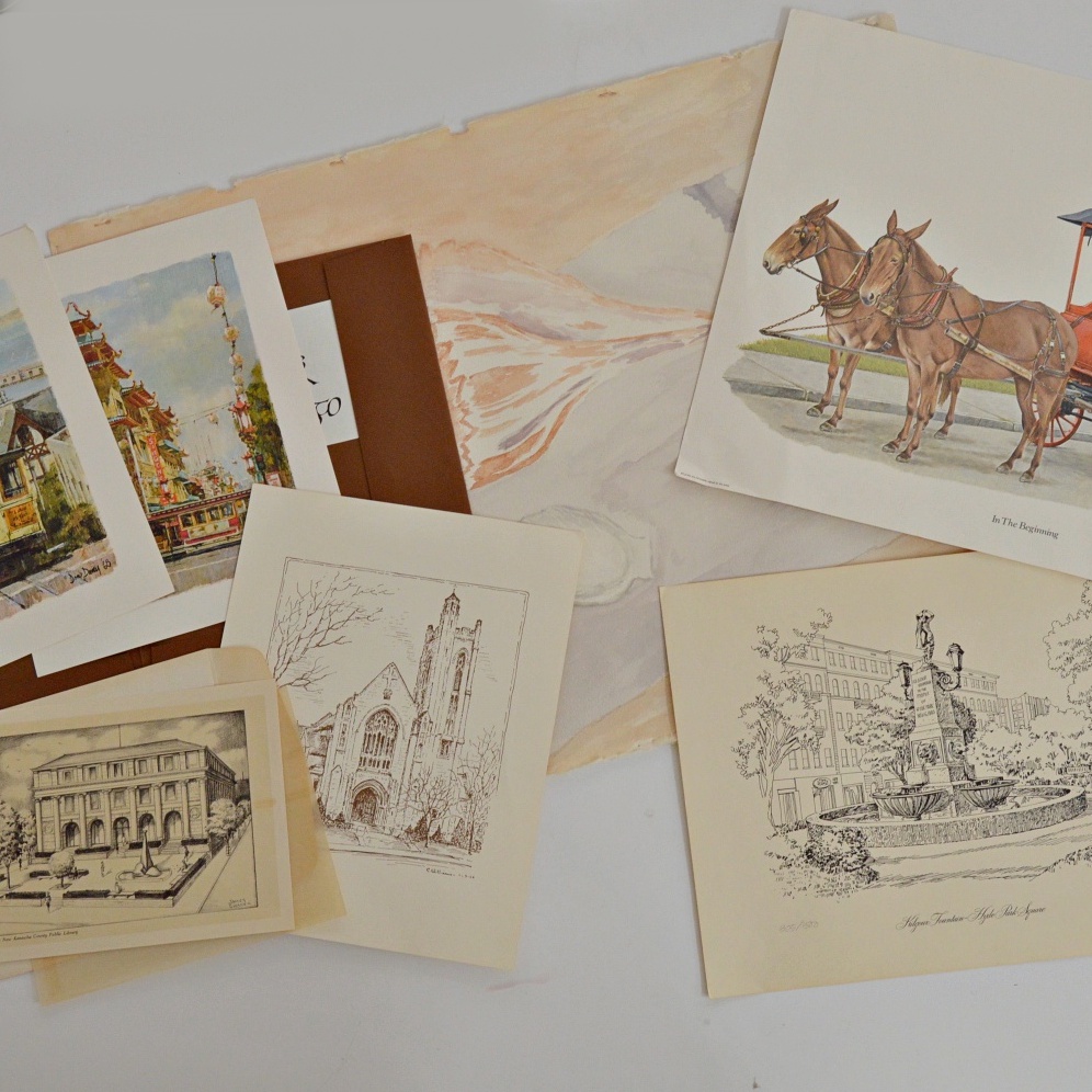 Off Set Prints and Original Seashell Watercolor