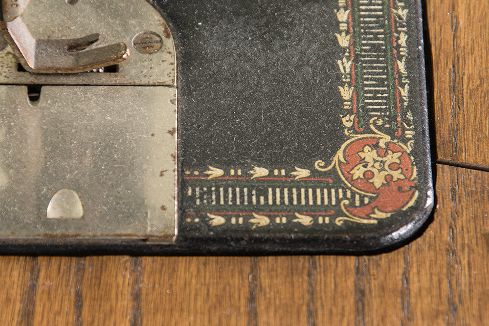 Antique Singer Red Eye Treadle Sewing Machine and Table