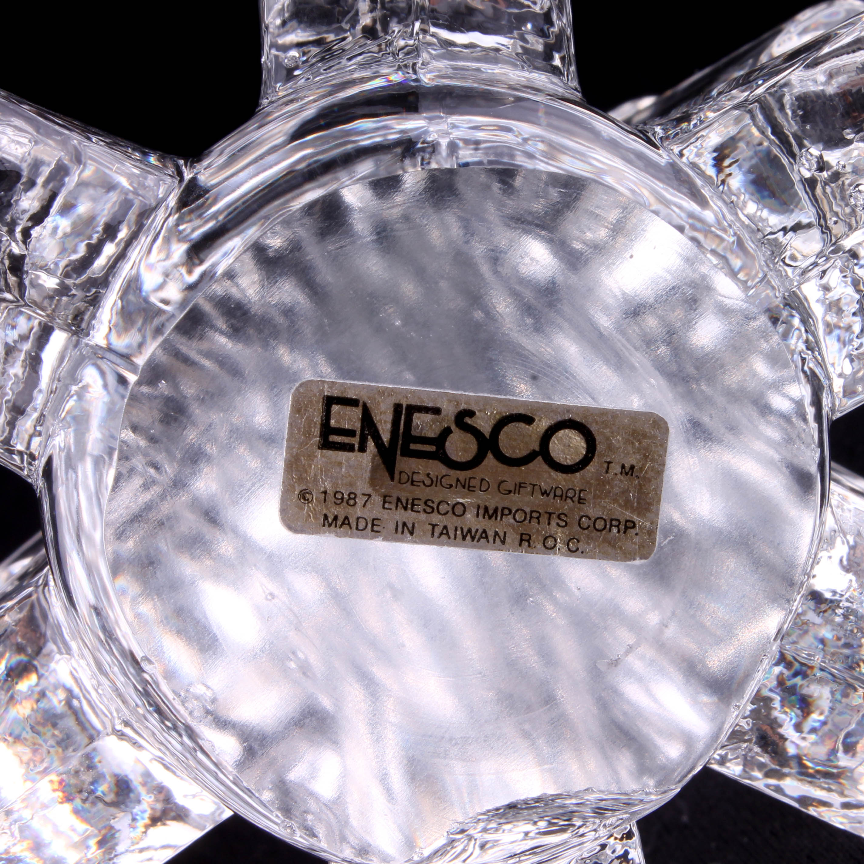 Assortment of Enesco Glass Figurines