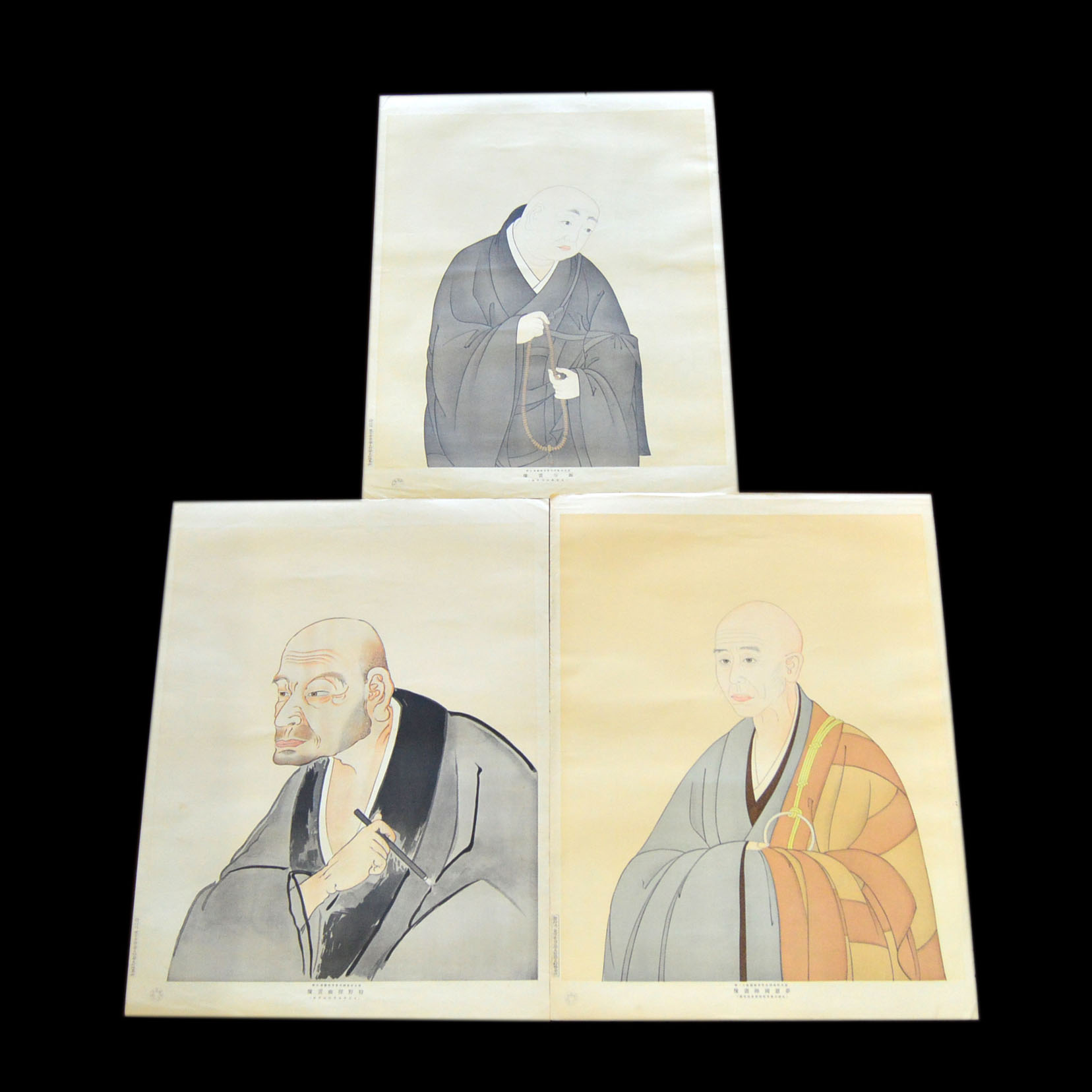 Collection of Three Japanese Woodblock Portraits