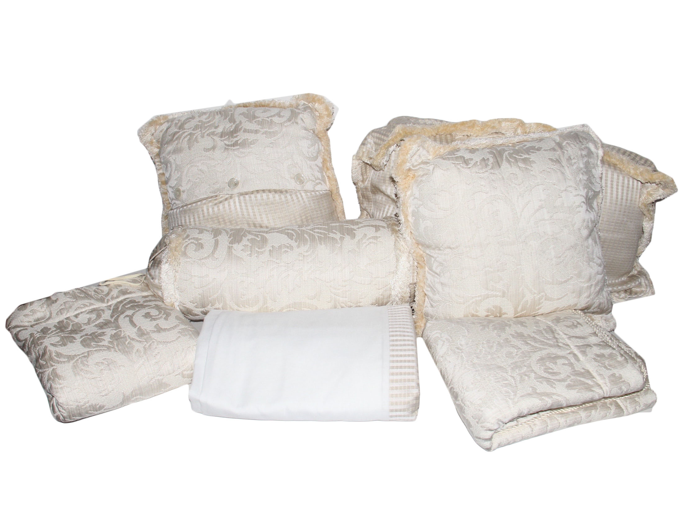 Ivory Colored King Bedding Set