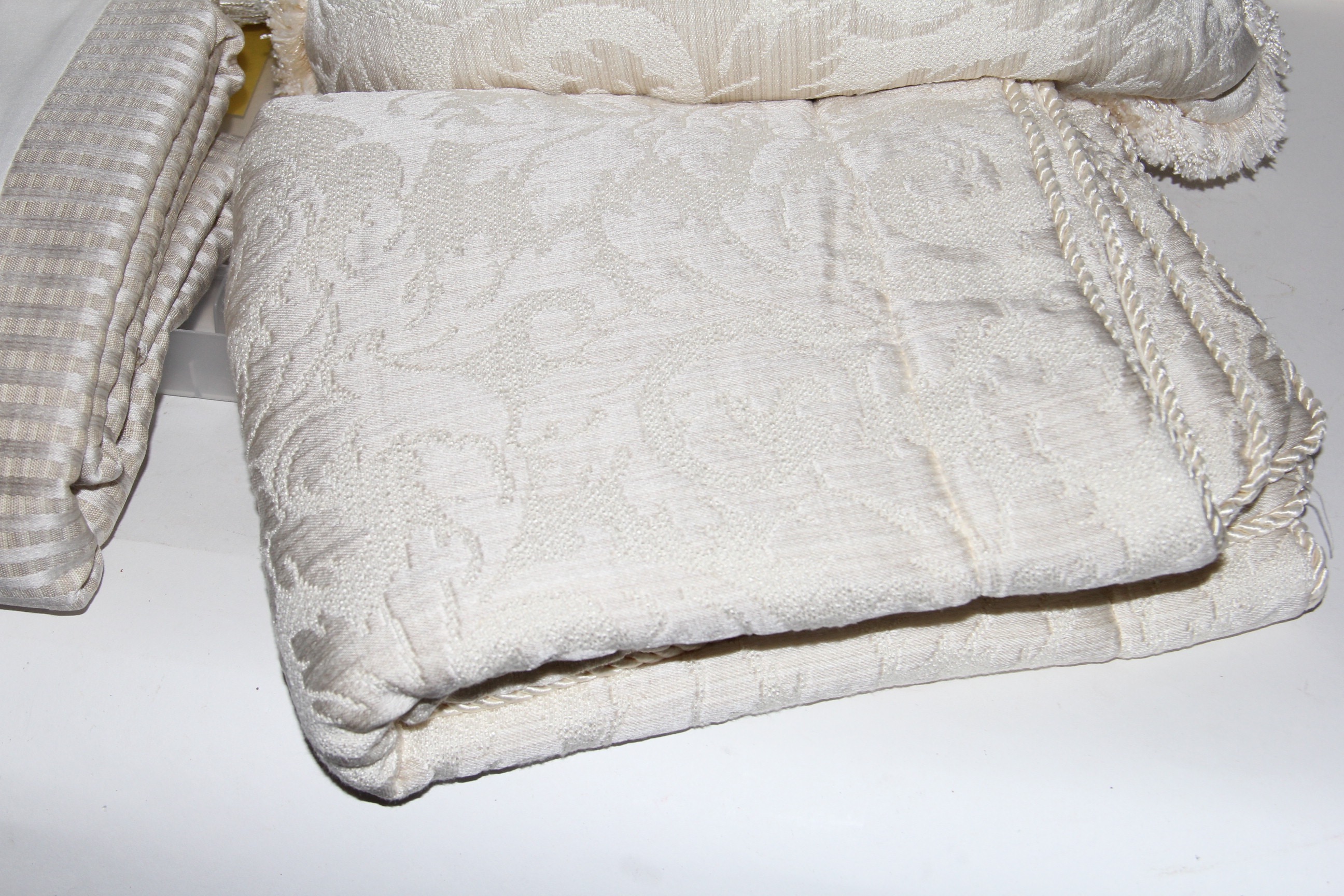 Ivory Colored King Bedding Set