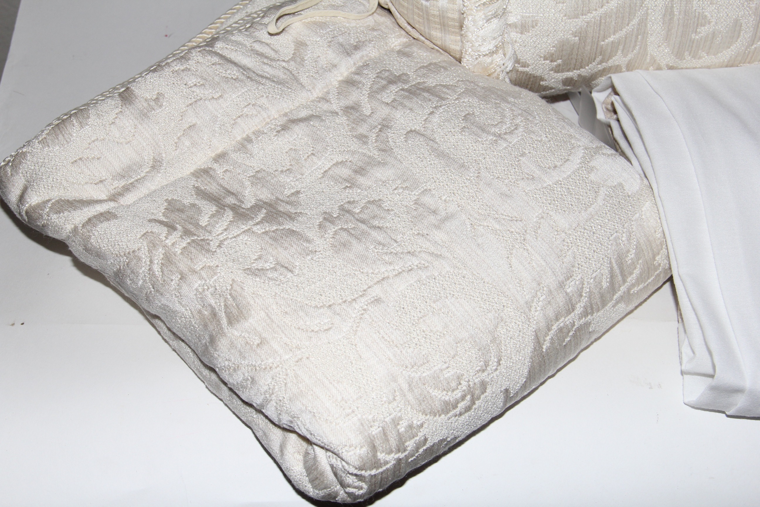 Ivory Colored King Bedding Set