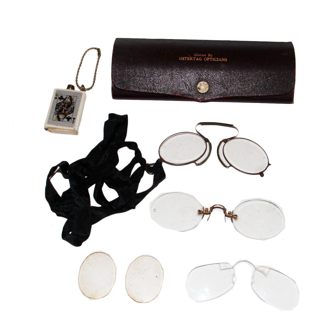 Assortment of Antique Eyeglass Accessories