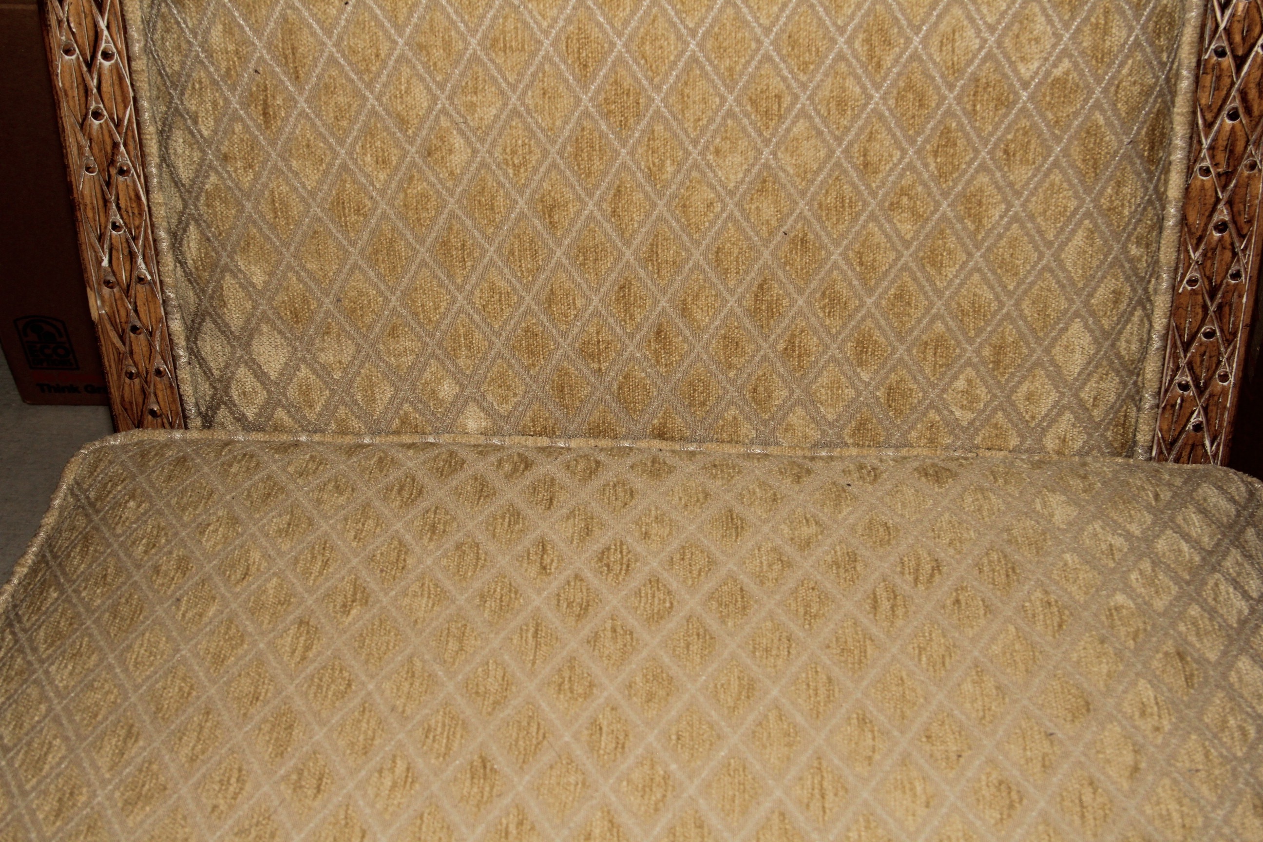 Schnadig Contemporary Louis XVI Style Upholstered Chair and Ottoman