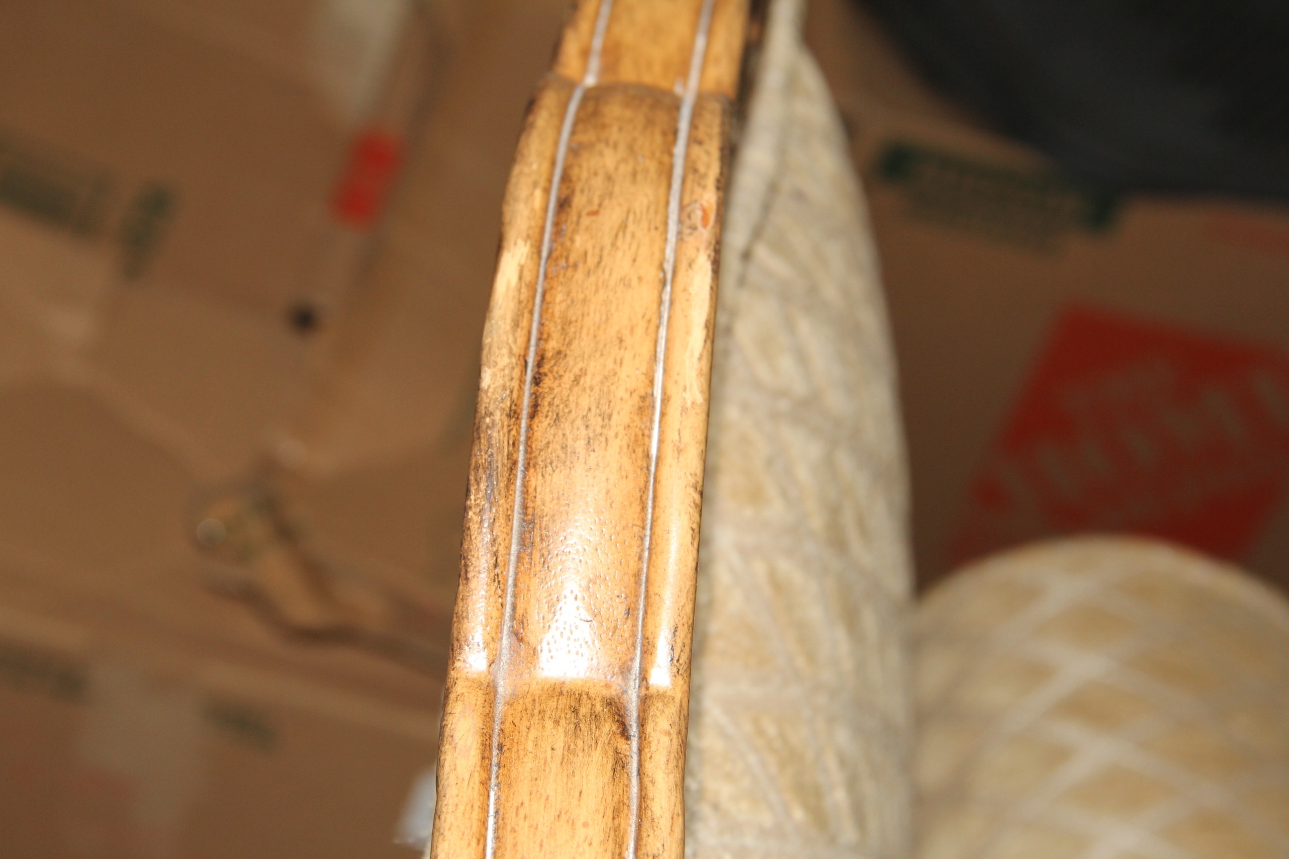 Schnadig Contemporary Louis XVI Style Upholstered Chair and Ottoman