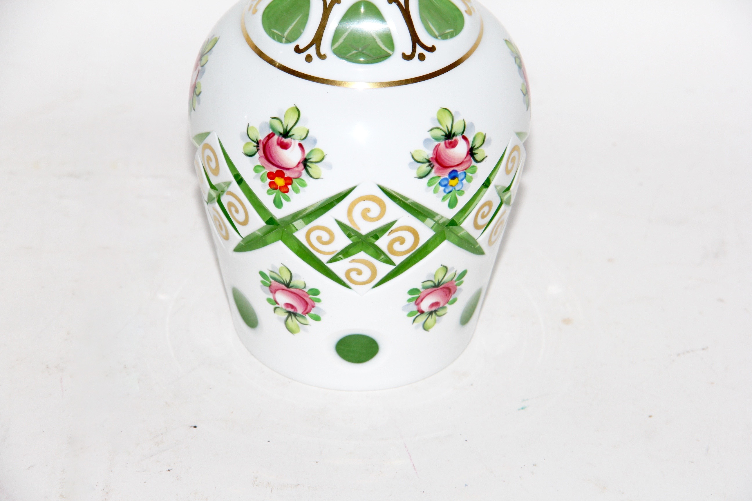 Hand Painted Glass Decanter