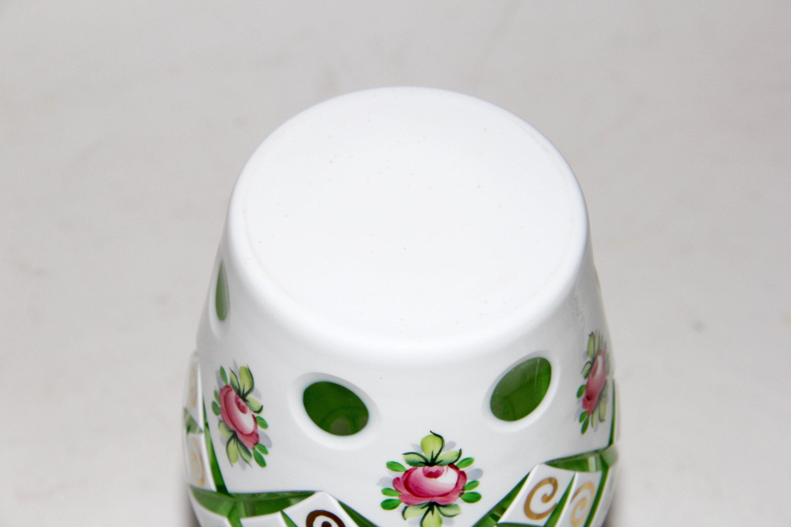 Hand Painted Glass Decanter