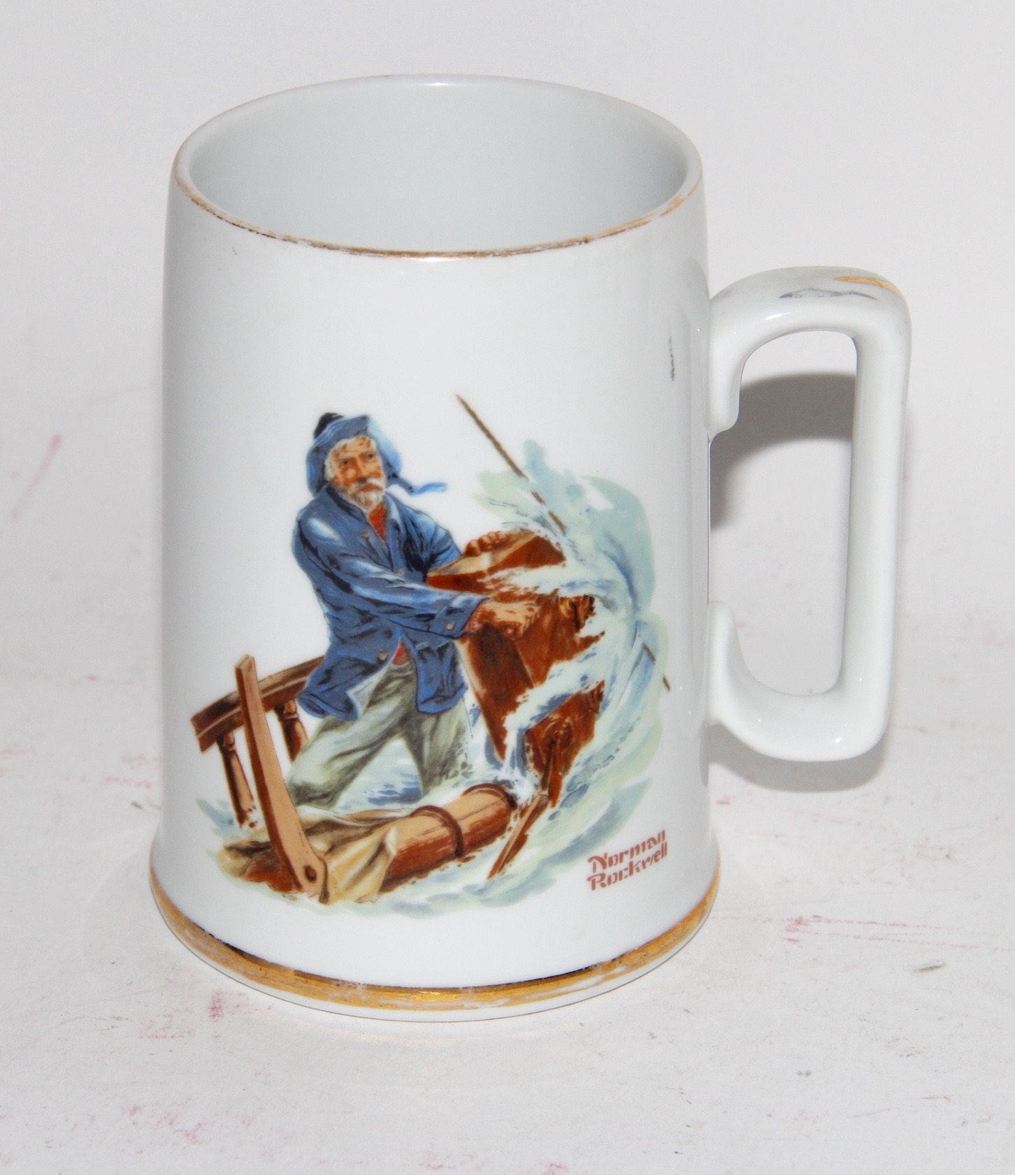 1980s Norman Rockwell Museum Collection Mugs
