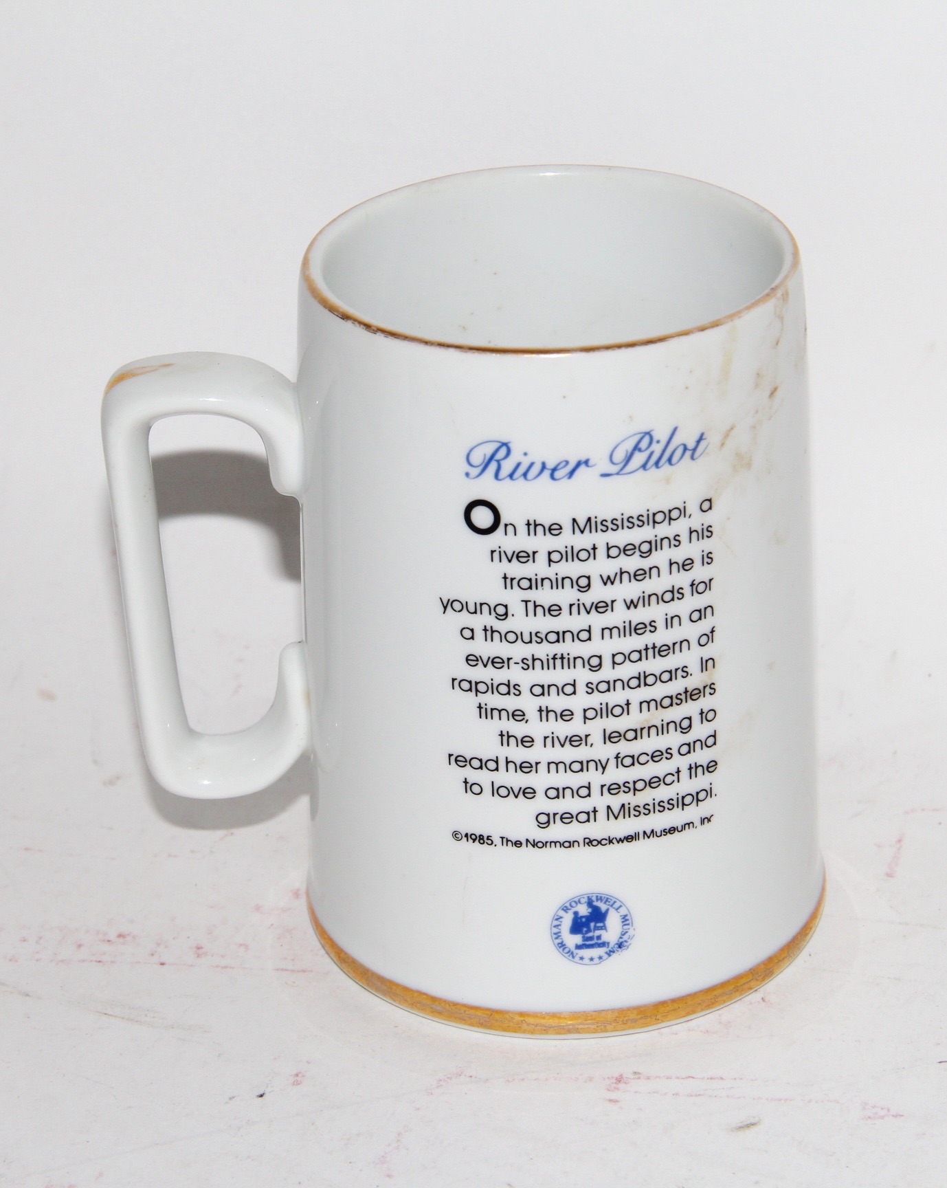 1980s Norman Rockwell Museum Collection Mugs